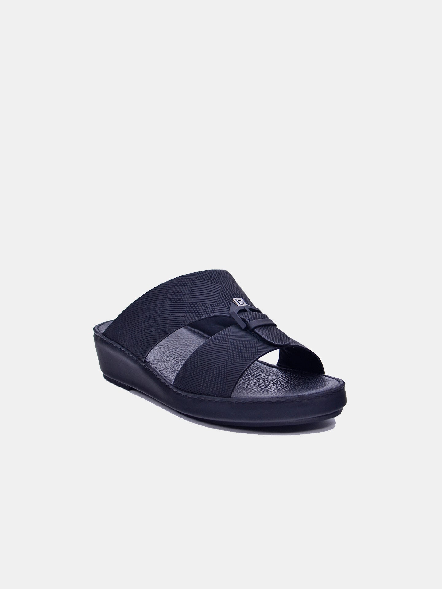 Barjeel Uno BSP1-59 Men's Arabic Sandals #color_Black