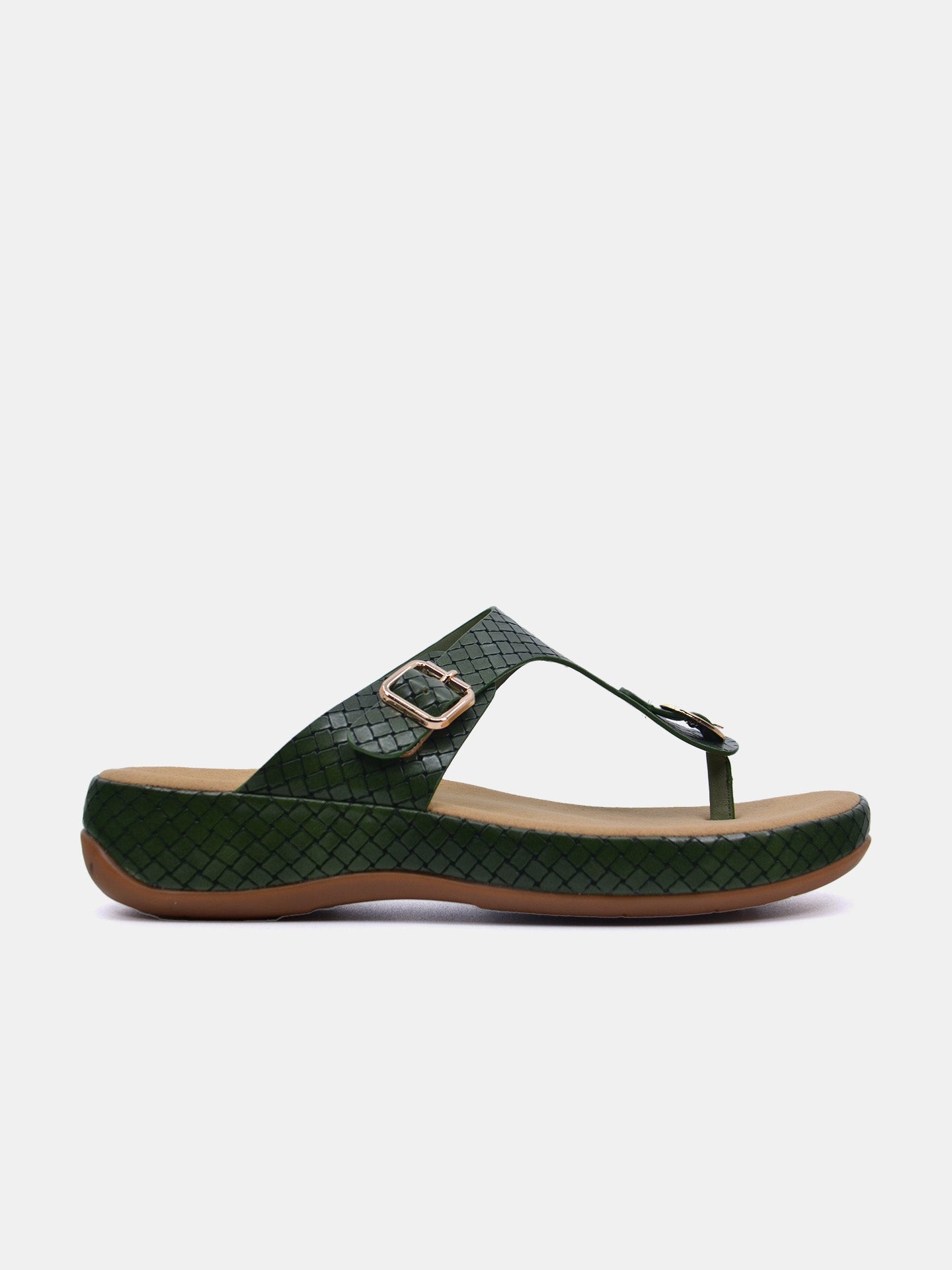 Michelle Morgan 114RL193 Women's Flat Sandals #color_Green