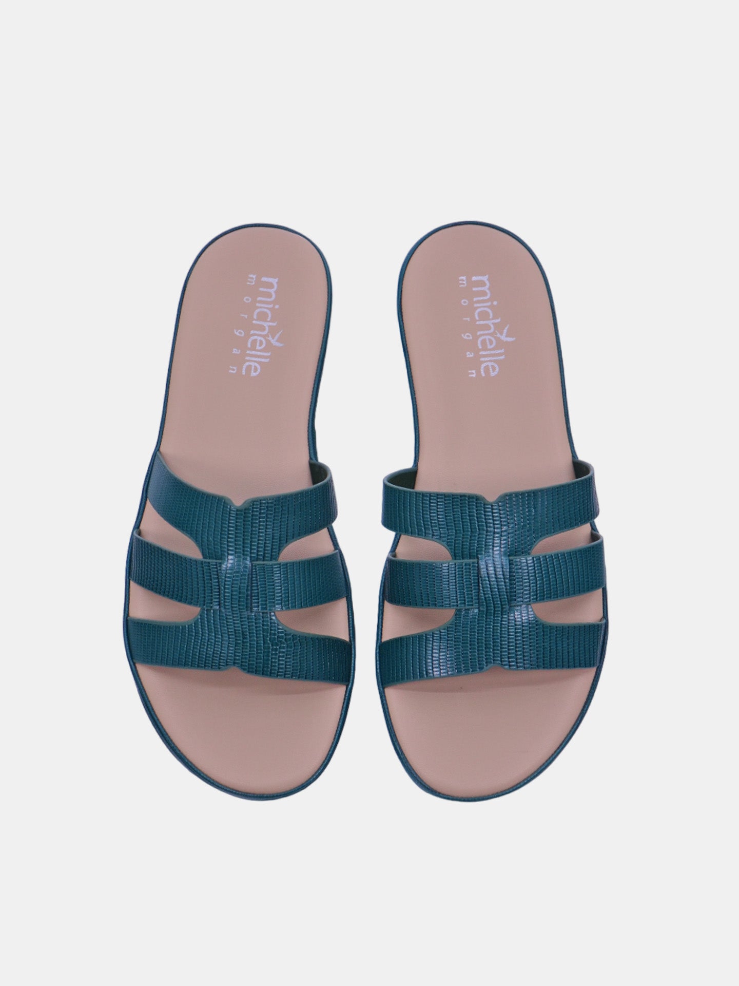 Michelle Morgan 114RC679 Women's Flat Sandals #color_Green