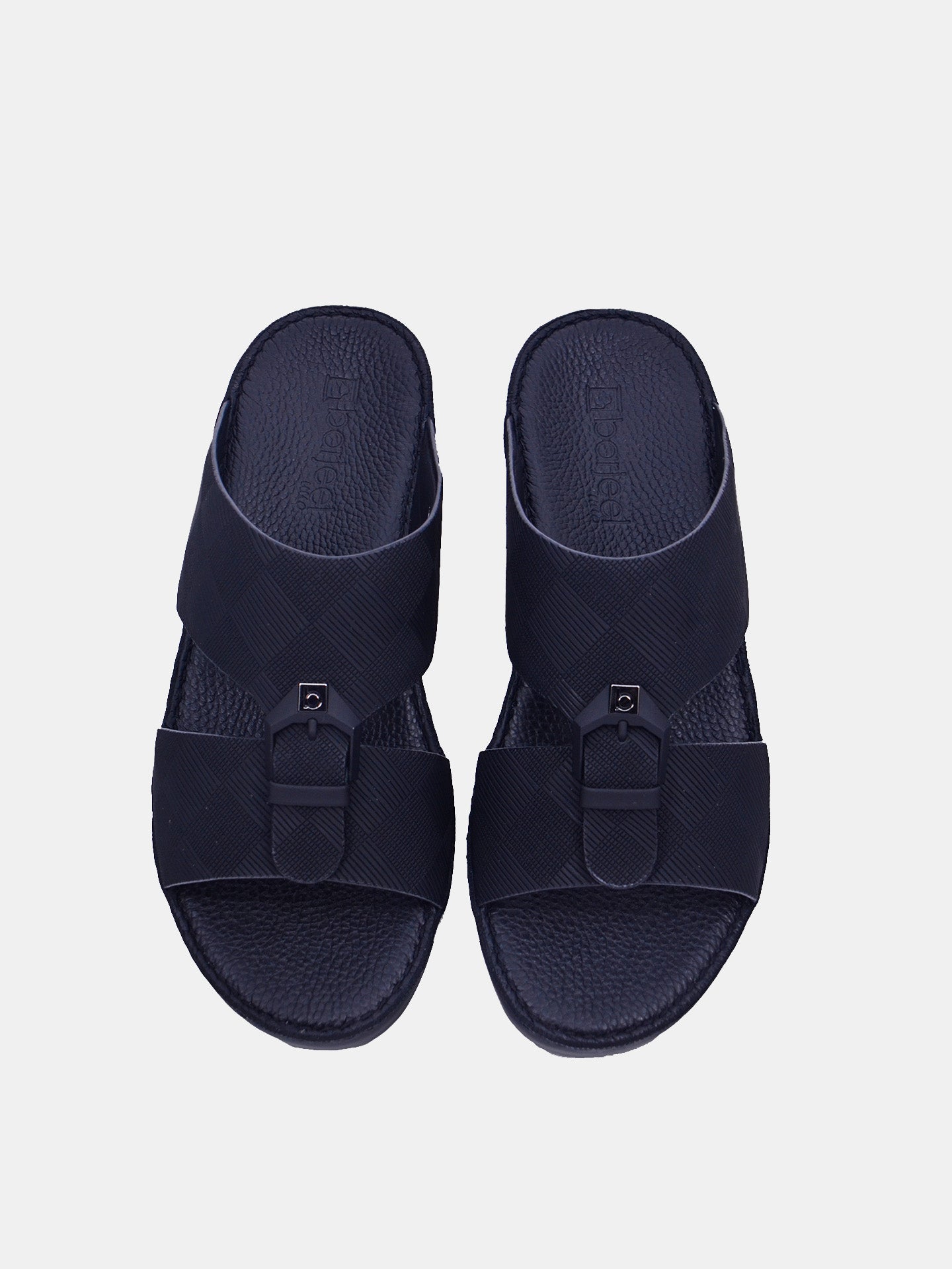 Barjeel Uno BSP1-59 Boys Arabic Sandals #color_Black