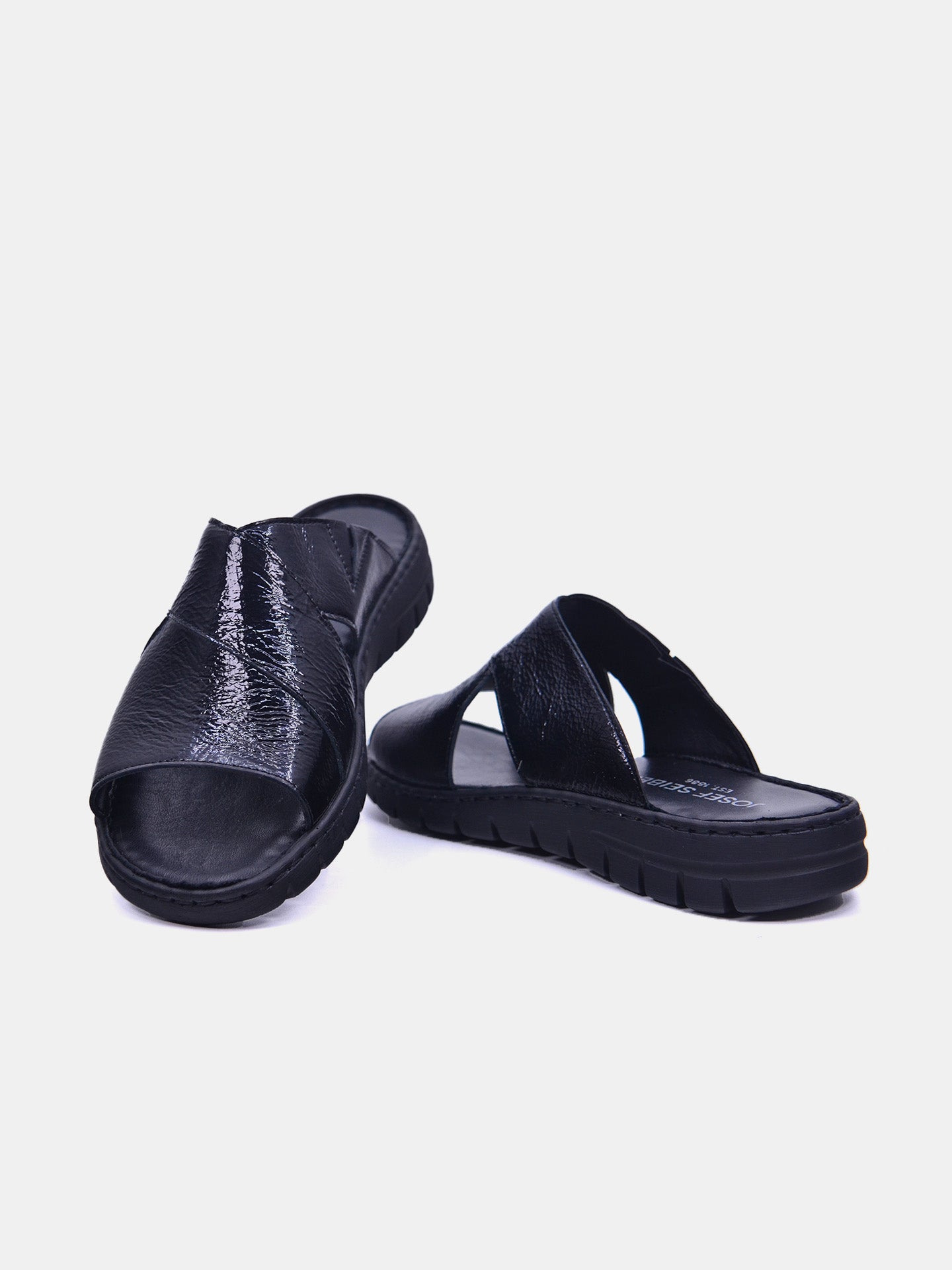 Josef Seibel Women's Flat Sandals #color_Black