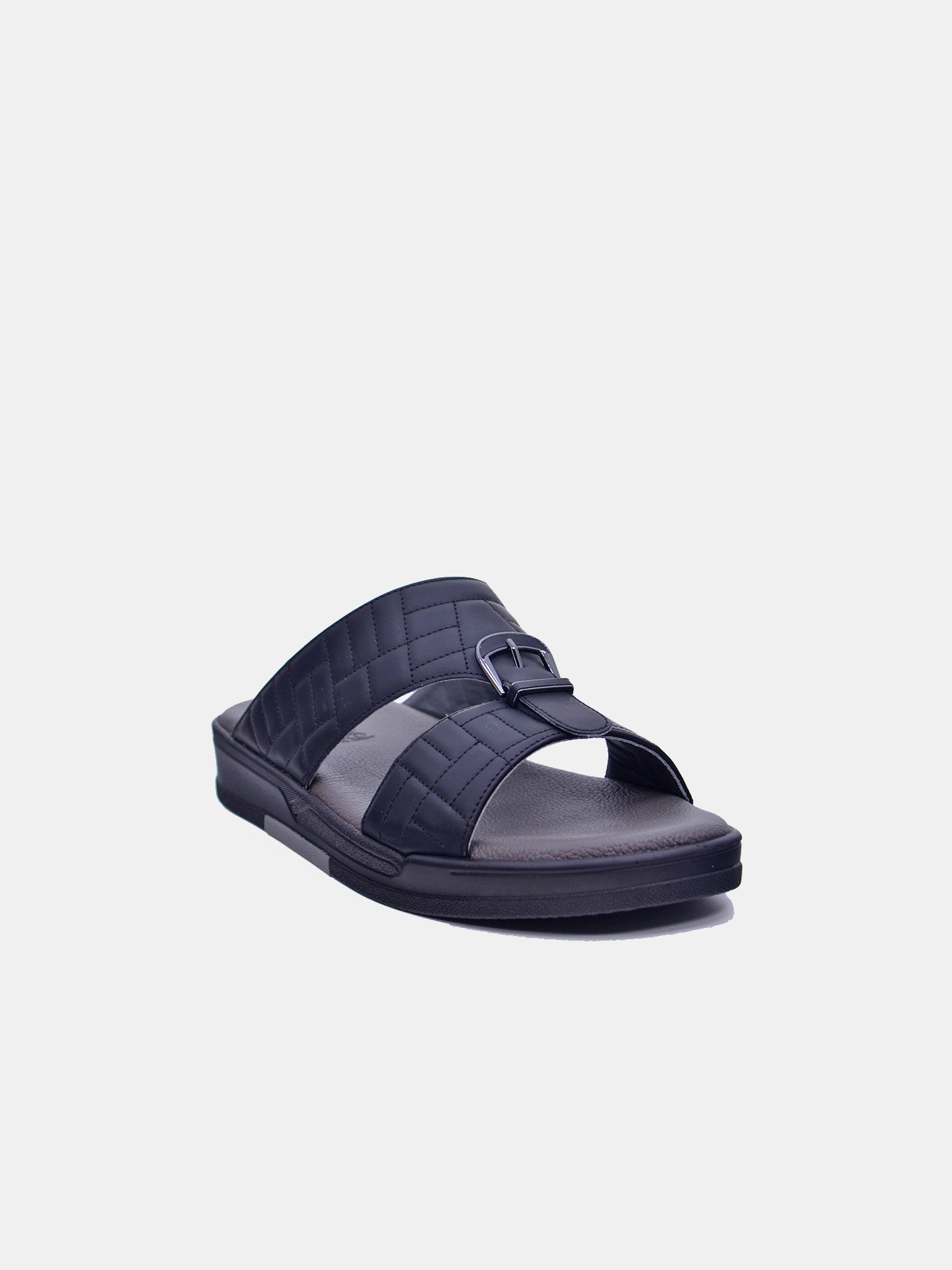 Barjeel Uno SP-115 Men's Arabic Sandals #color_Black