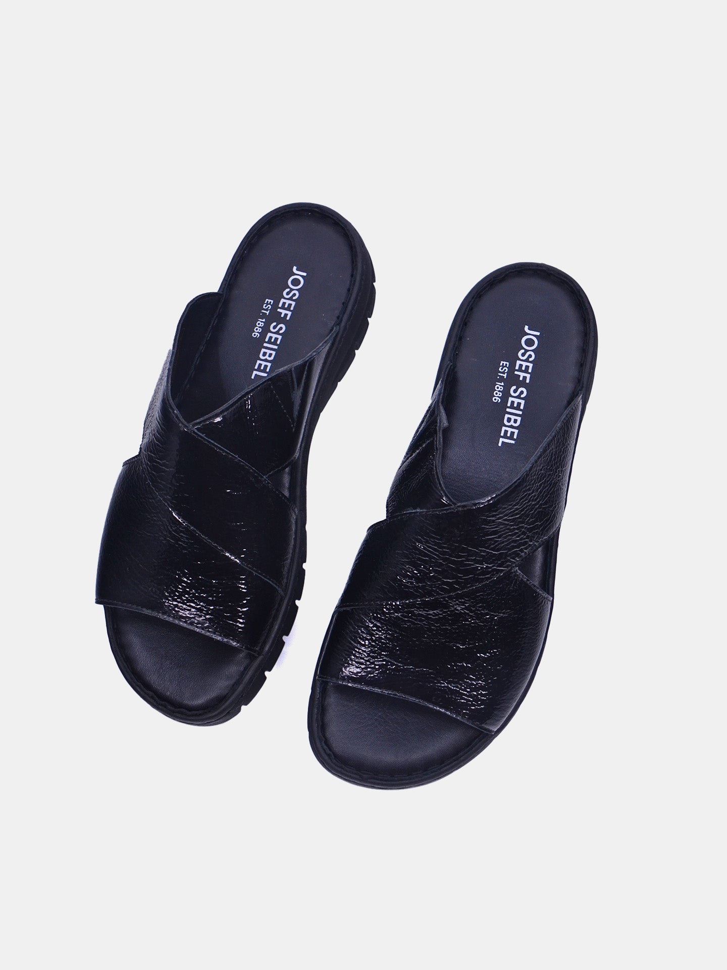 Josef Seibel Women's Flat Sandals #color_Black