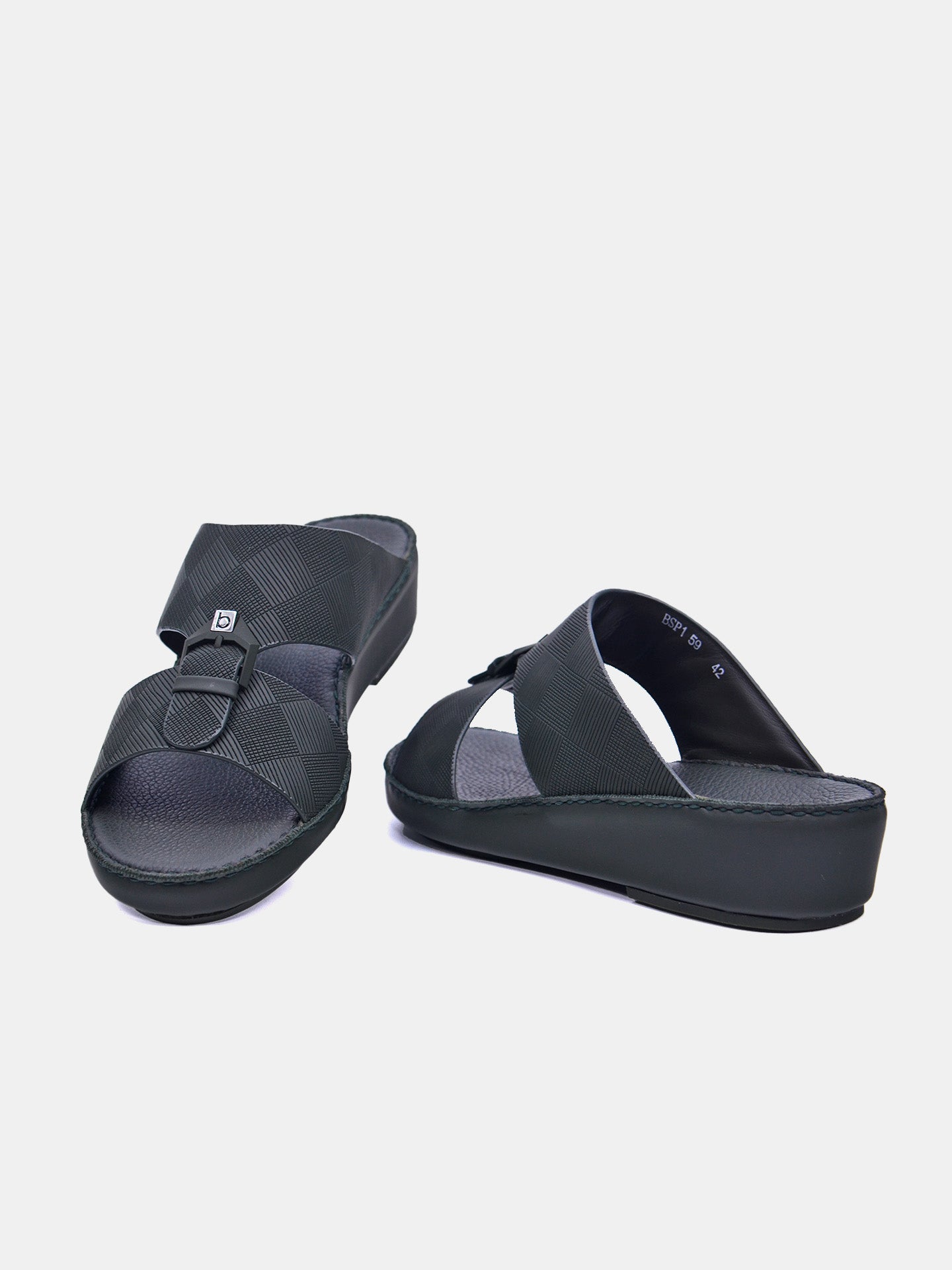 Barjeel Uno BSP1-59 Men's Arabic Sandals #color_Green