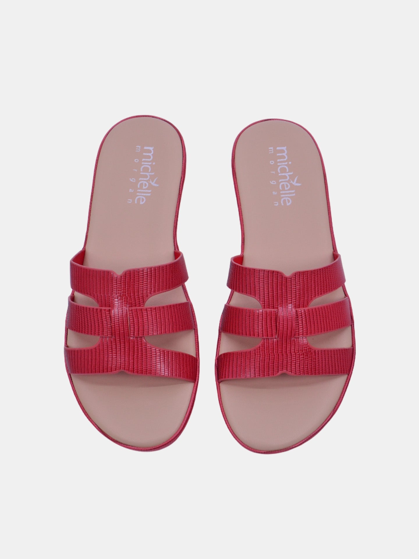 Michelle Morgan 114RC679 Women's Flat Sandals #color_Red