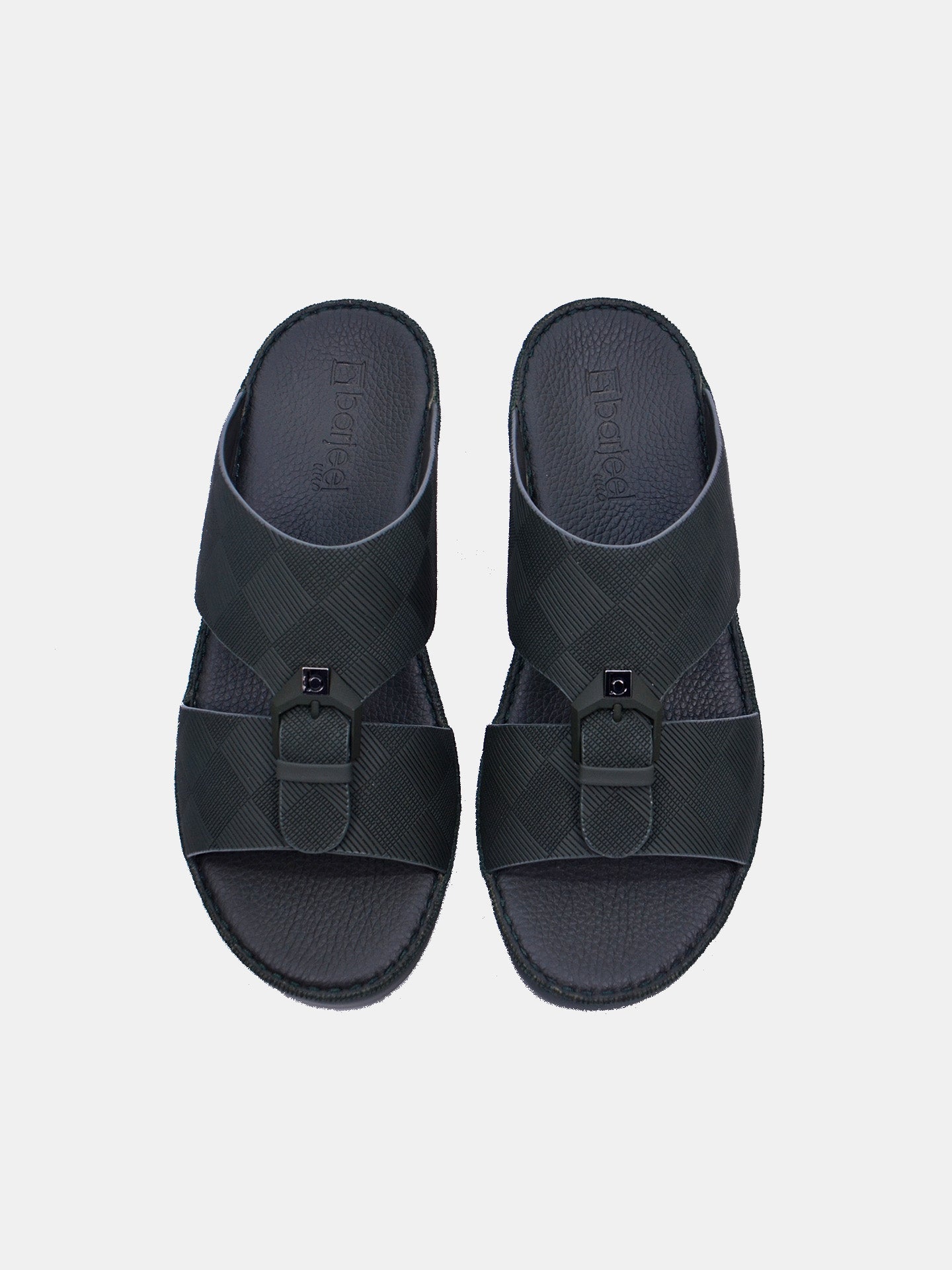 Barjeel Uno BSP1-59 Men's Arabic Sandals #color_Green
