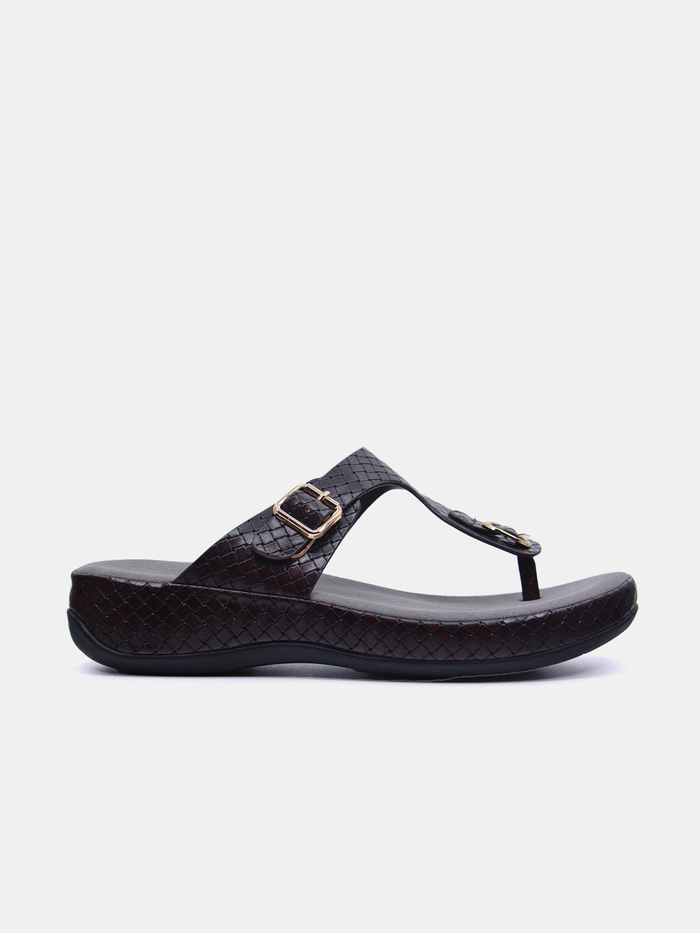 Michelle Morgan 114RL193 Women's Flat Sandals #color_Brown