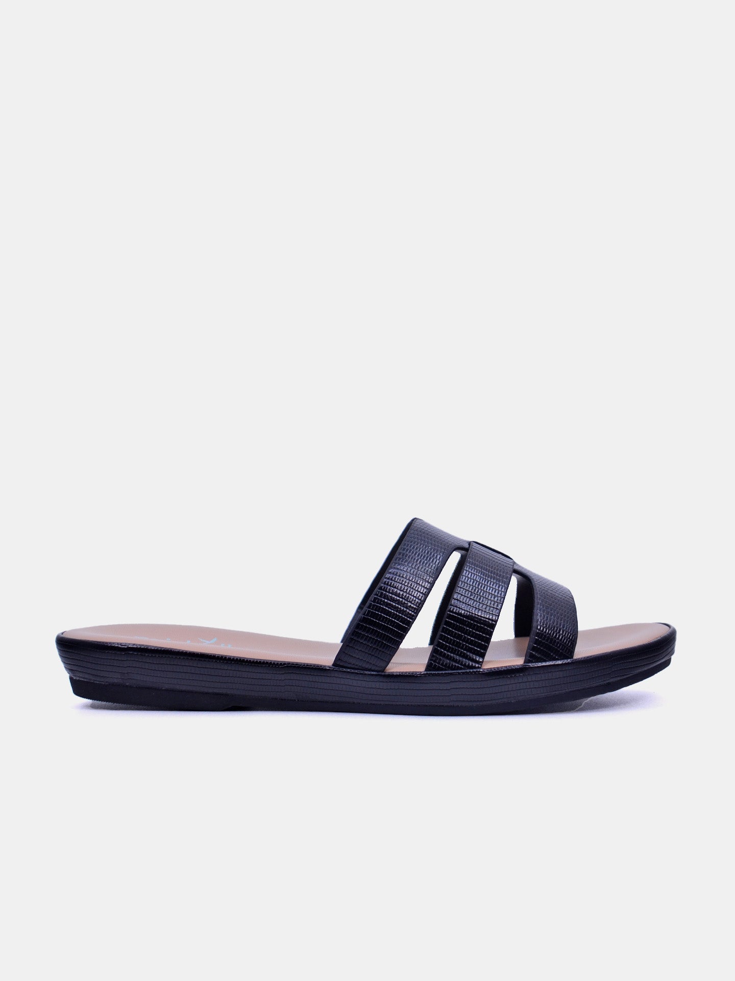 Michelle Morgan 114RC679 Women's Flat Sandals #color_Black