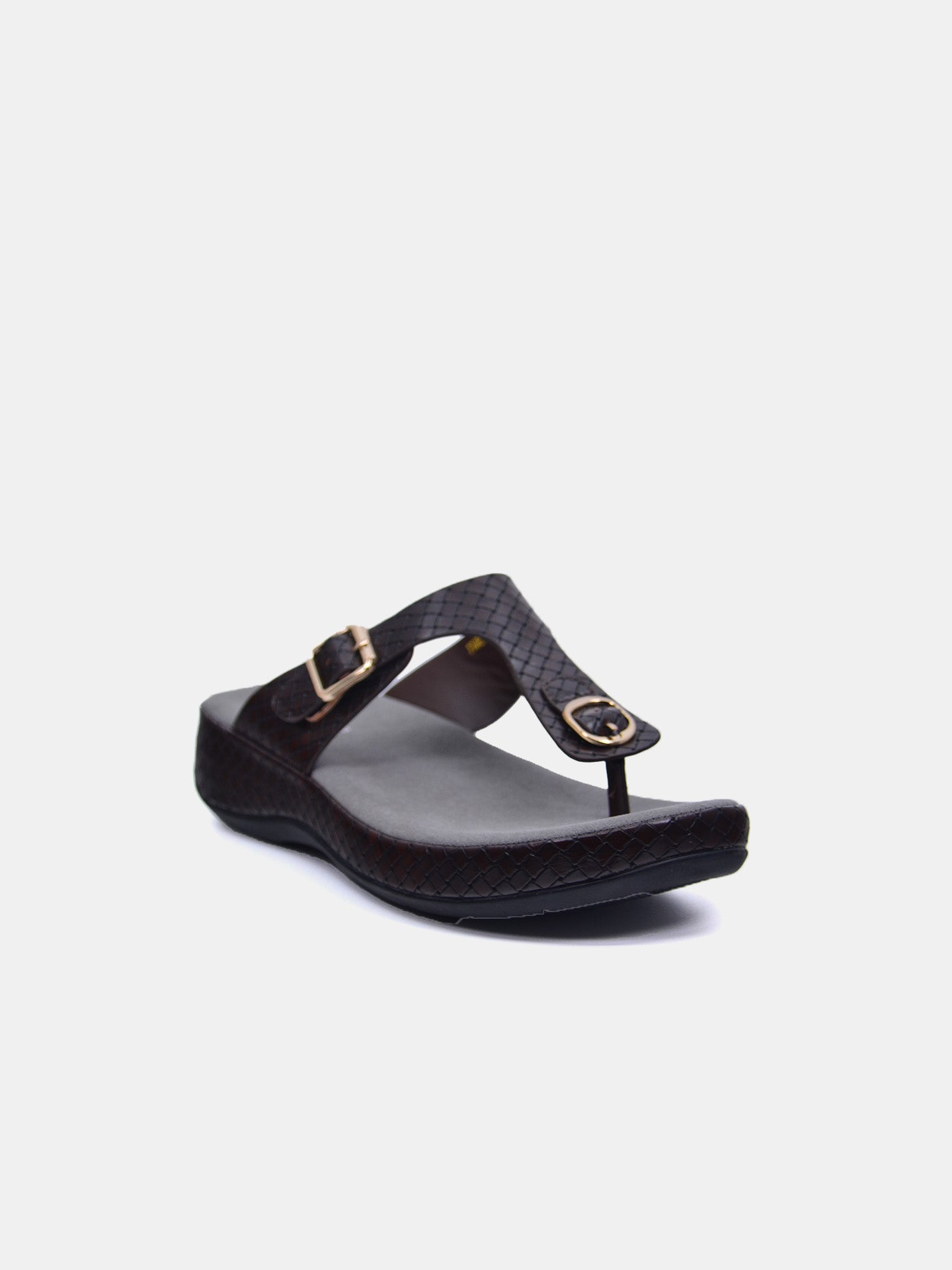 Michelle Morgan 114RL193 Women's Flat Sandals #color_Brown