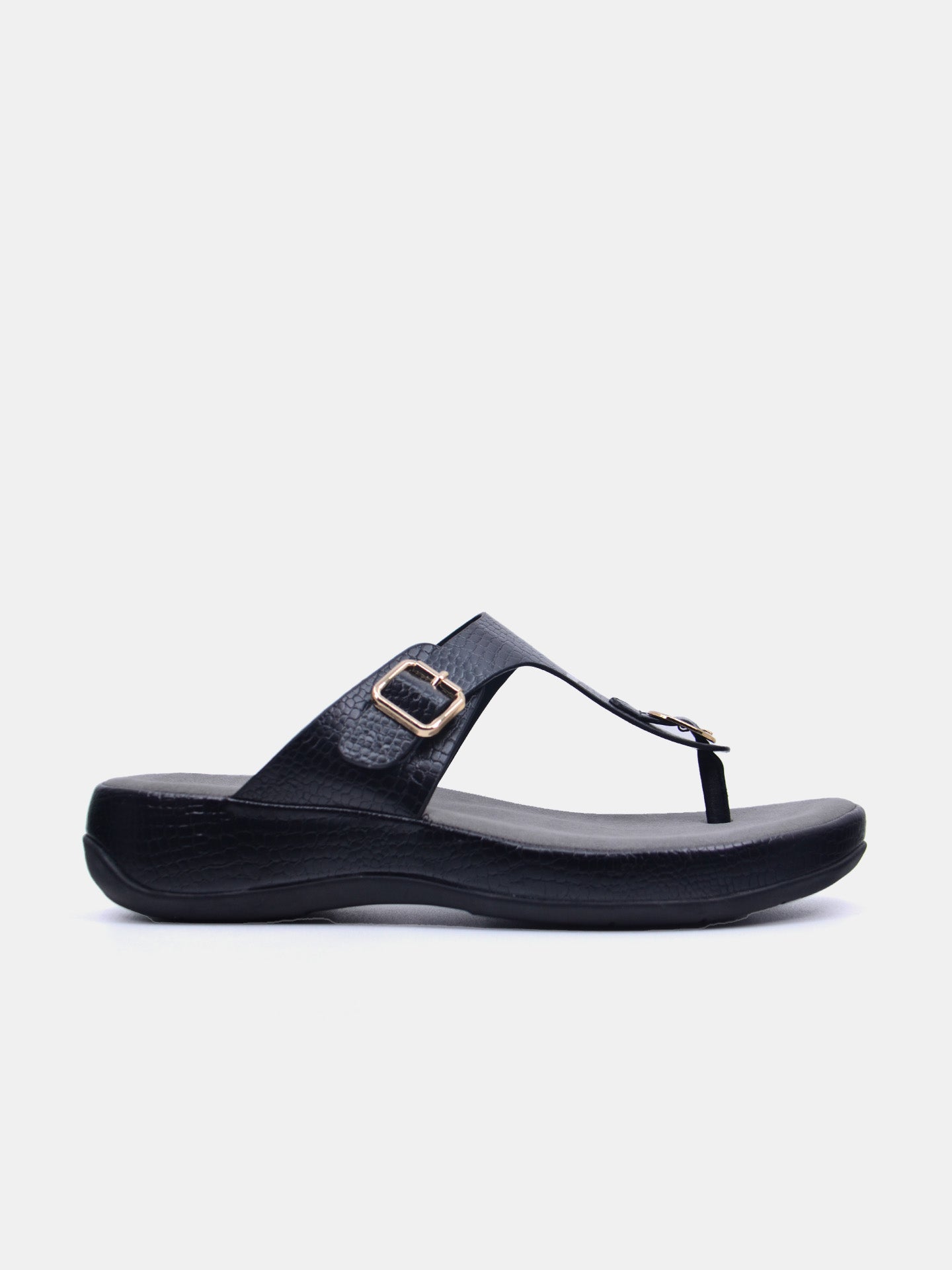 Michelle Morgan 114RL193 Women's Flat Sandals #color_Black