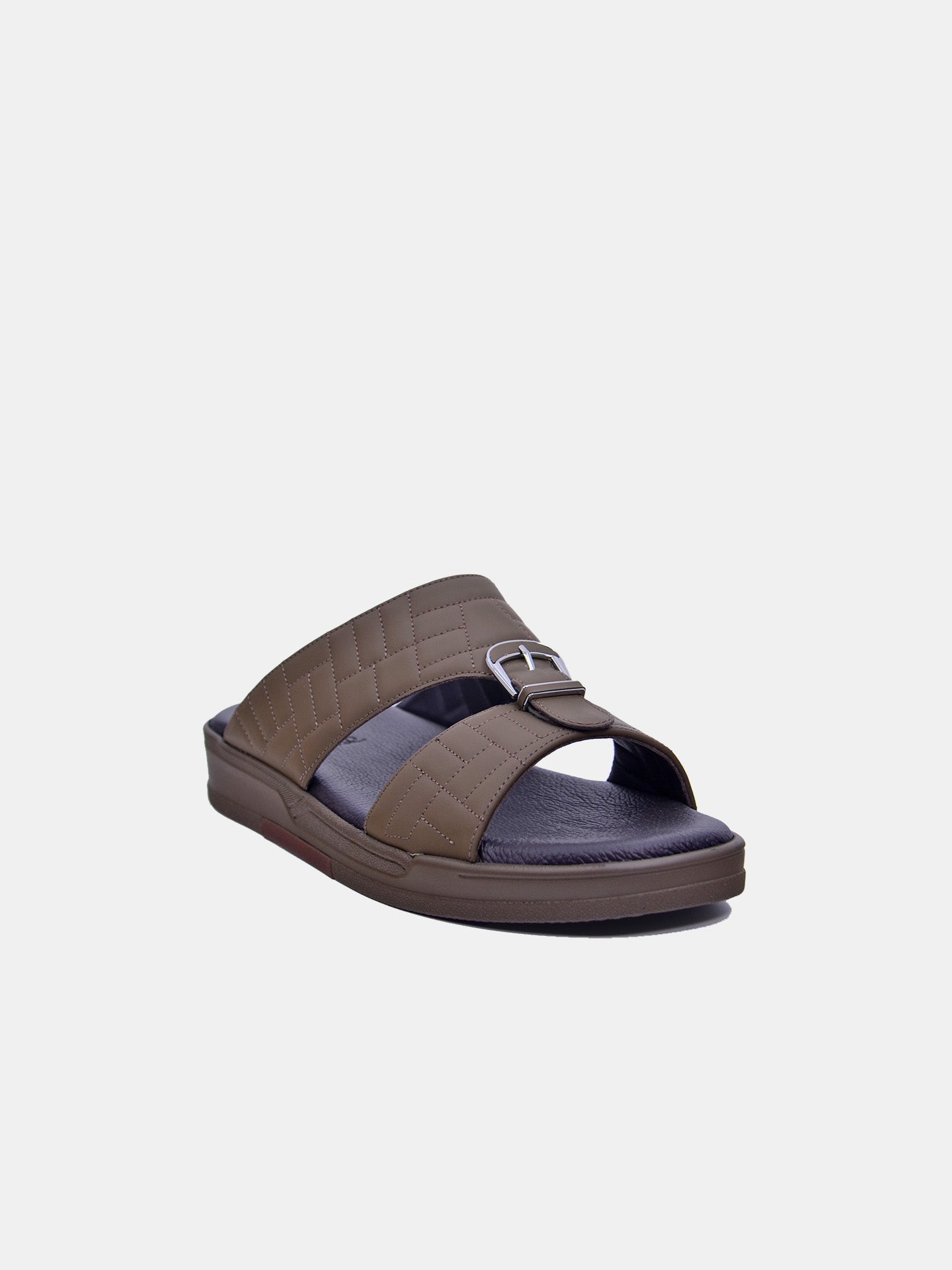 Barjeel Uno SP-115 Men's Arabic Sandals #color_Brown