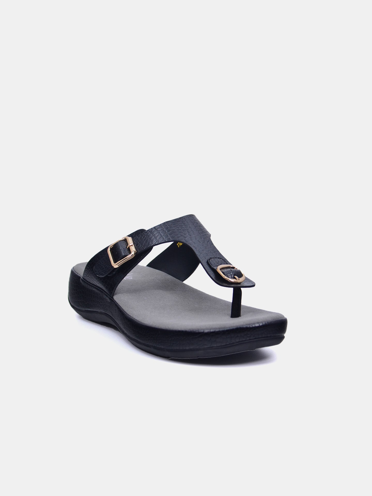 Michelle Morgan 114RL193 Women's Flat Sandals #color_Black