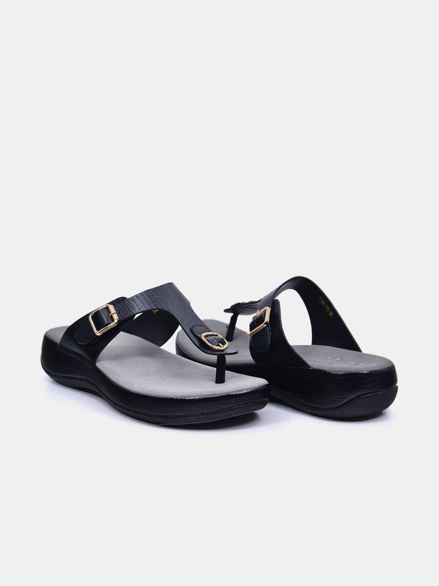Michelle Morgan 114RL193 Women's Flat Sandals #color_Black