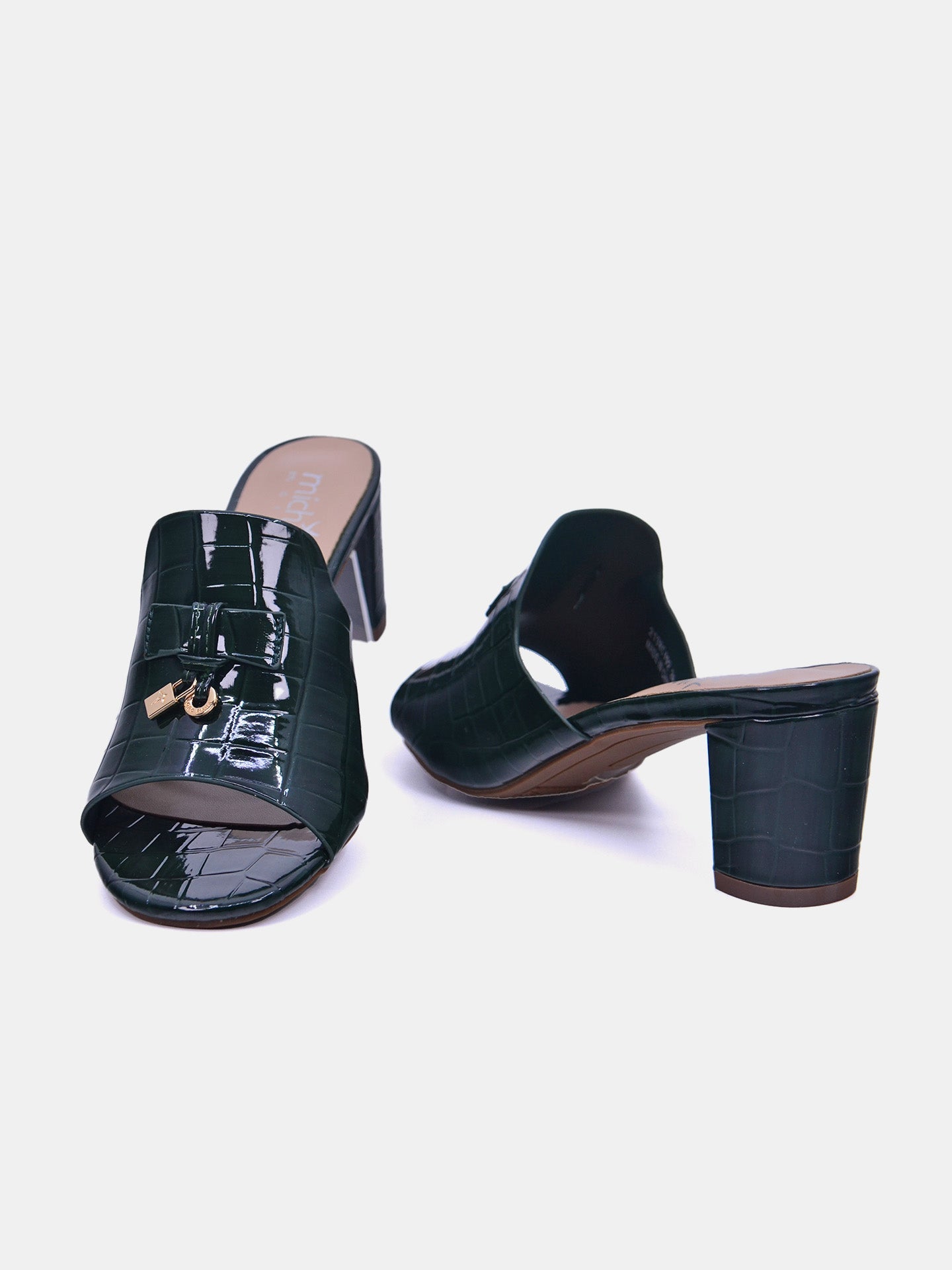 Michelle Morgan 213RC192 Women's Heeled Sandals #color_Green