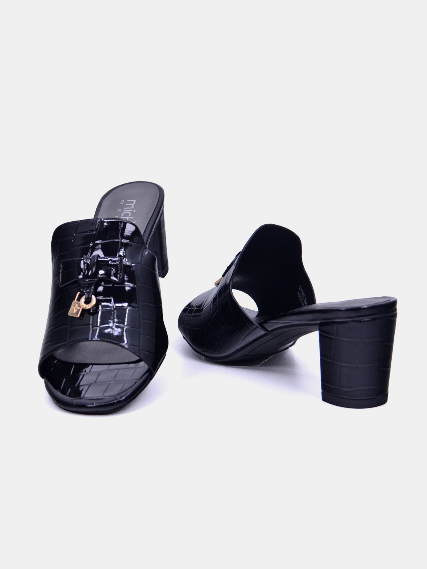 Michelle Morgan 213RC192 Women's Heeled Sandals #color_Black