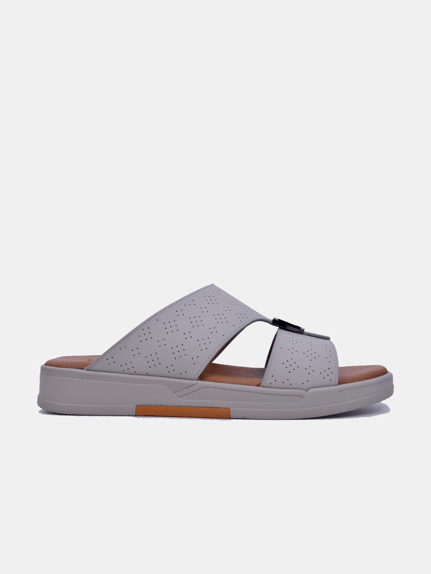 Barjeel Uno MSA-119 Men's Arabic Sandals #color_Gray