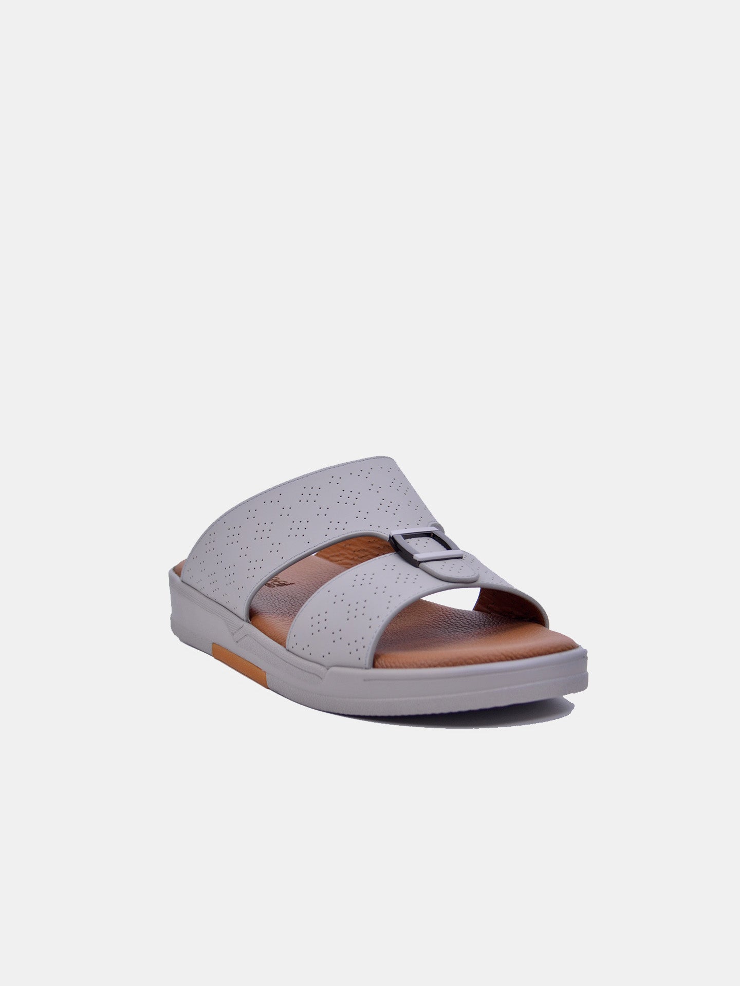 Barjeel Uno MSA-119 Men's Arabic Sandals #color_Gray