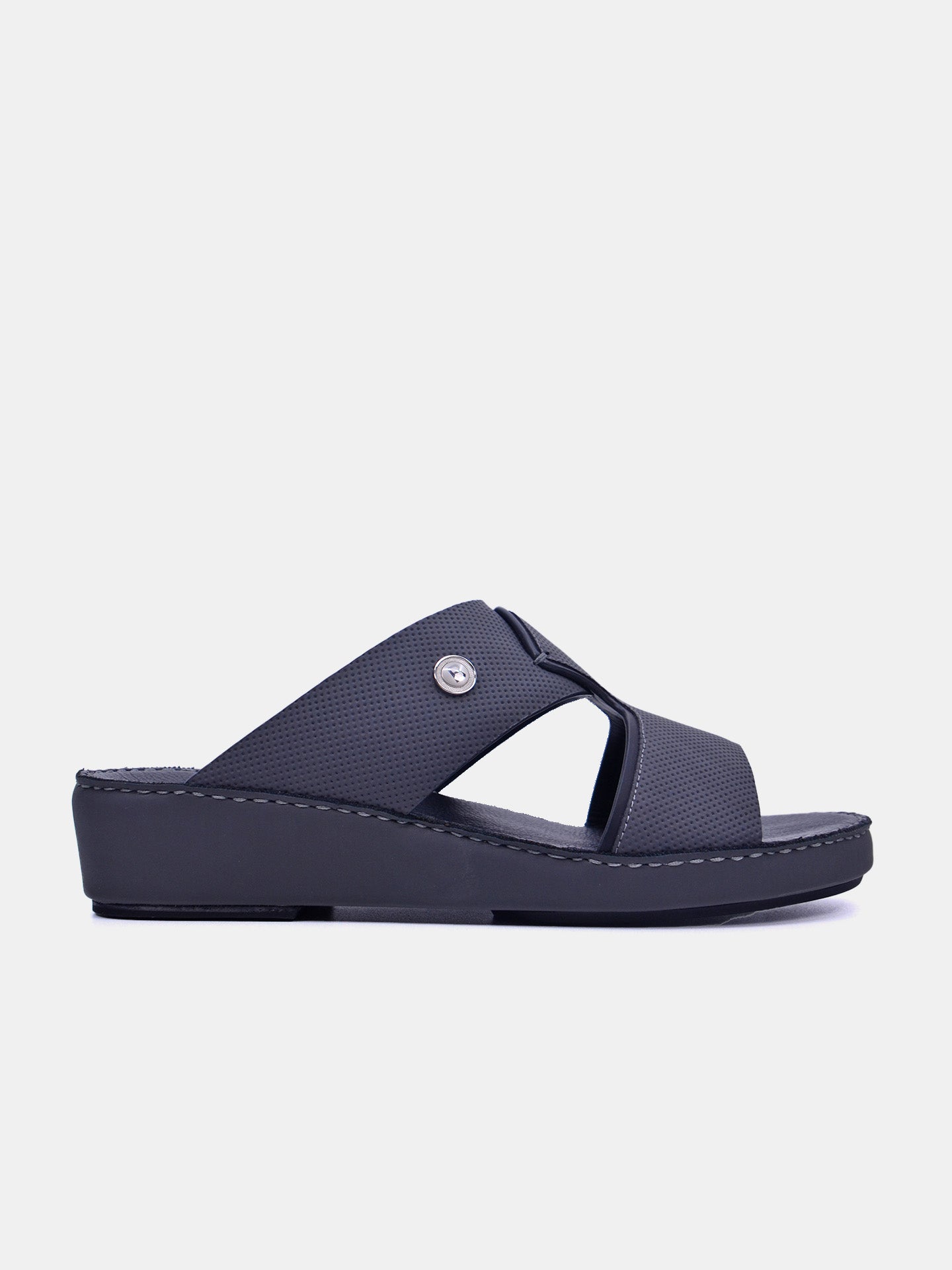 Barjeel Uno BSP1-51 Men's Arabic Sandals #color_Gray