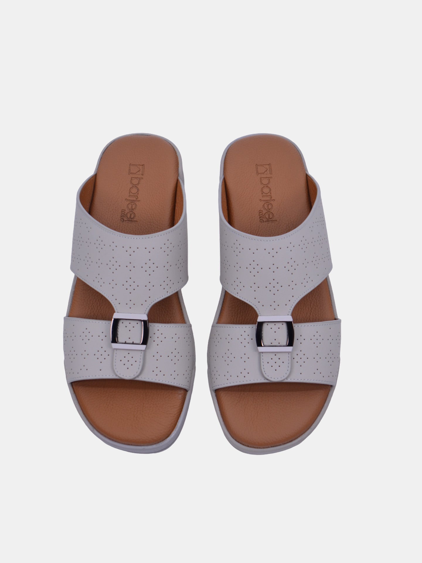 Barjeel Uno MSA-119 Men's Arabic Sandals #color_Gray