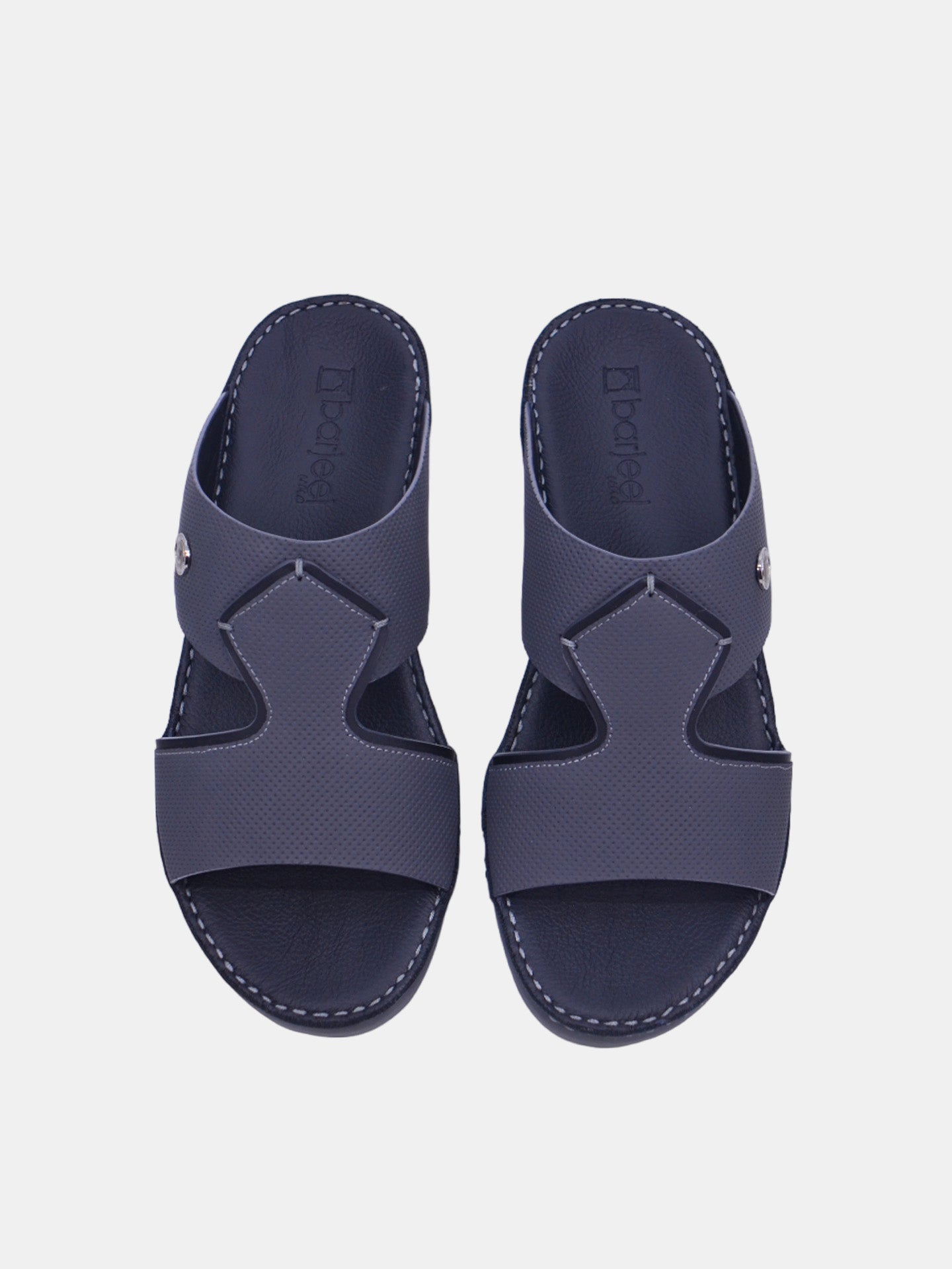 Barjeel Uno BSP1-51 Men's Arabic Sandals #color_Gray
