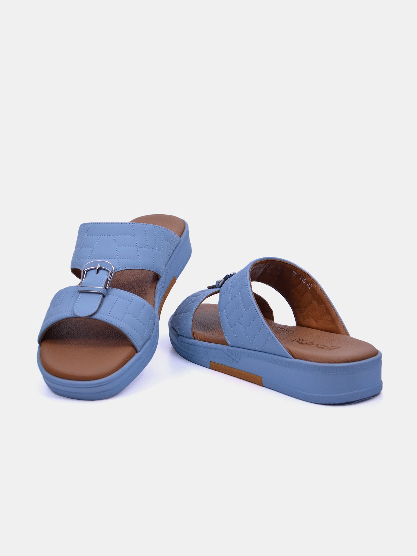 Barjeel Uno SP-115 Men's Arabic Sandals #color_Blue