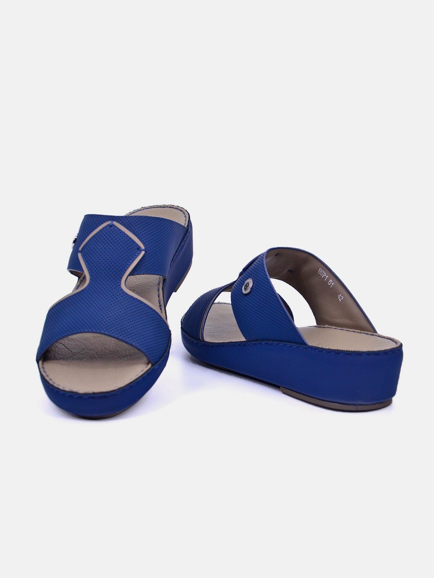Barjeel Uno BSP1-51 Men's Arabic Sandals #color_Blue