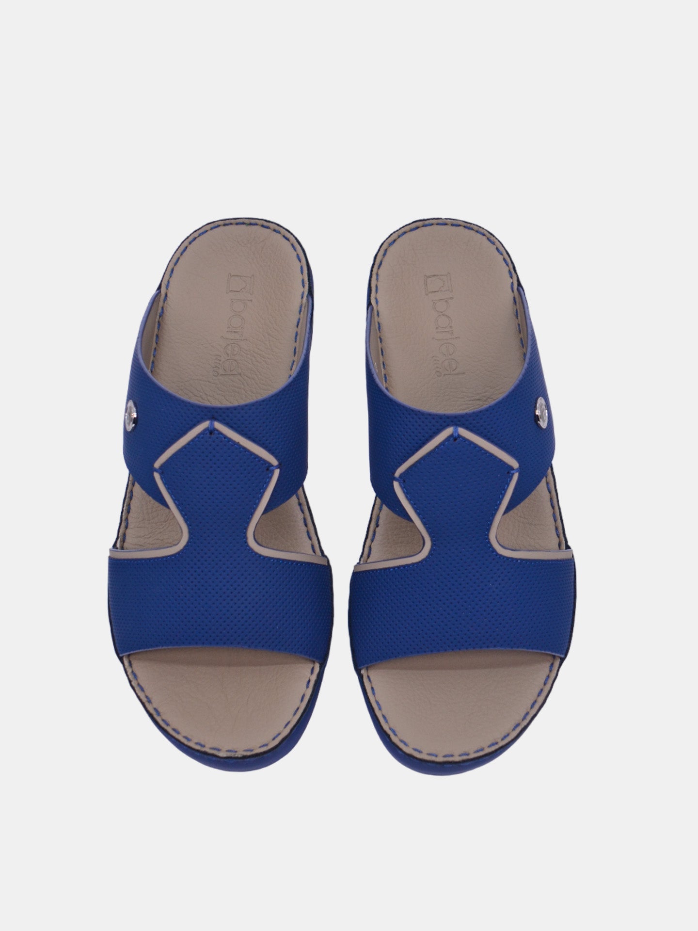 Barjeel Uno BSP1-51 Men's Arabic Sandals #color_Blue