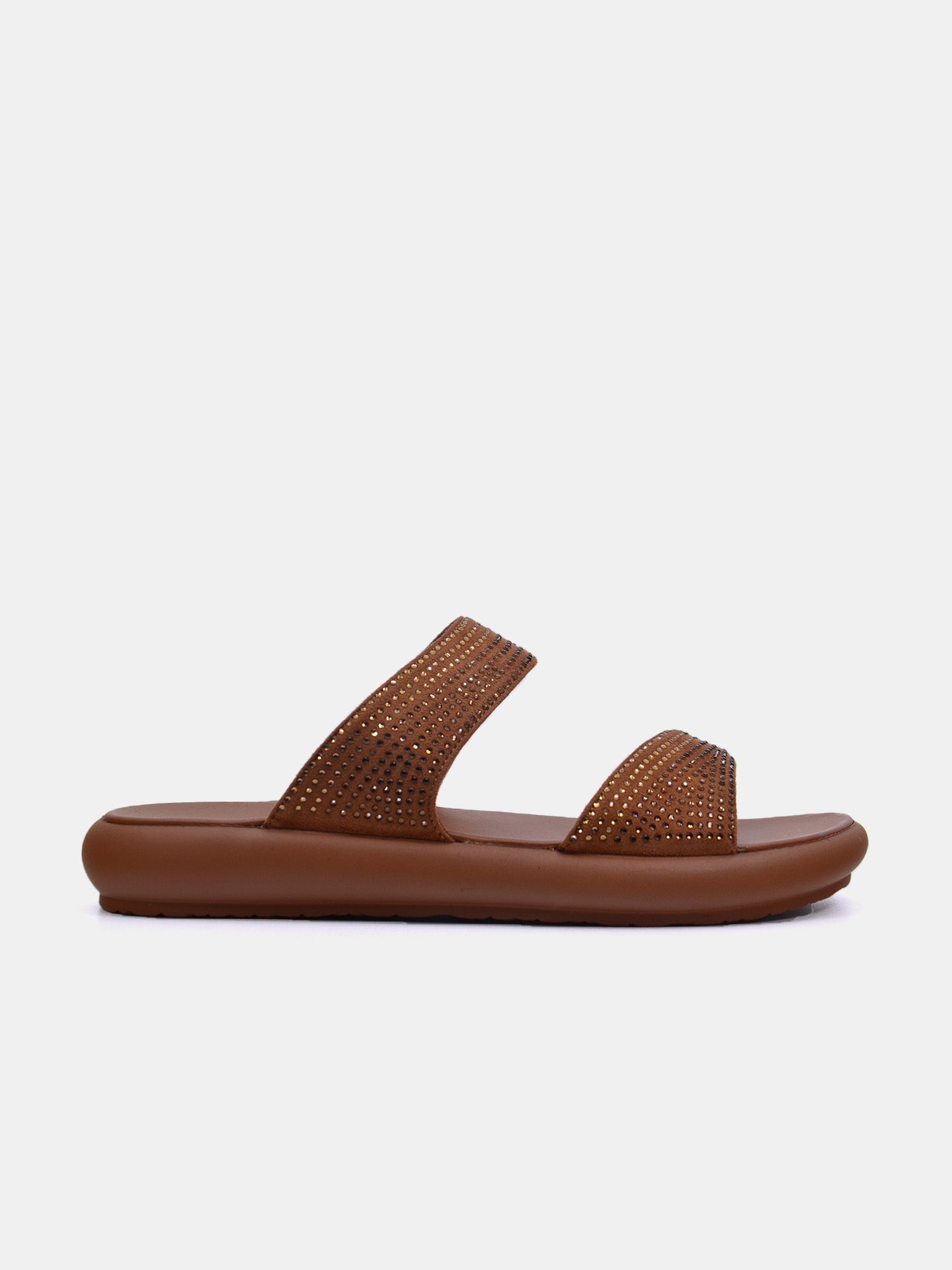 Michelle Morgan 114RC71I Women's Flat Sandals #color_Brown