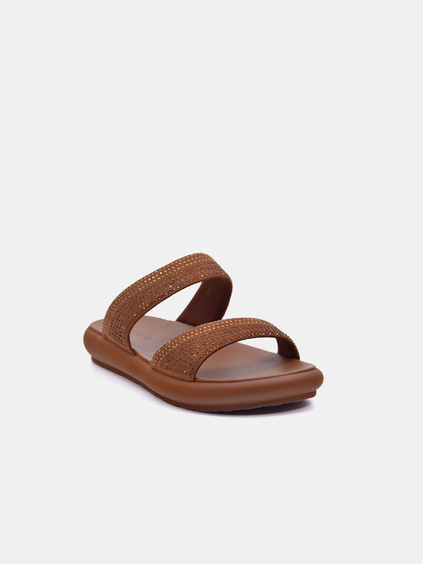 Michelle Morgan 114RC71I Women's Flat Sandals #color_Brown