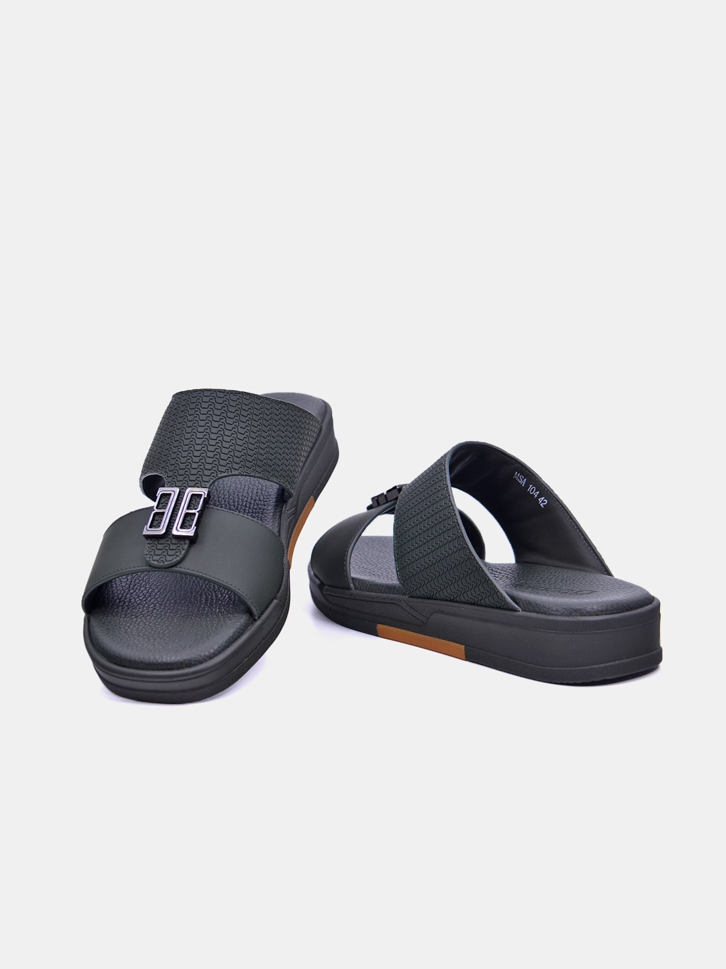 Barjeel Uno MSA-104 Boys Arabic Sandals #color_Green