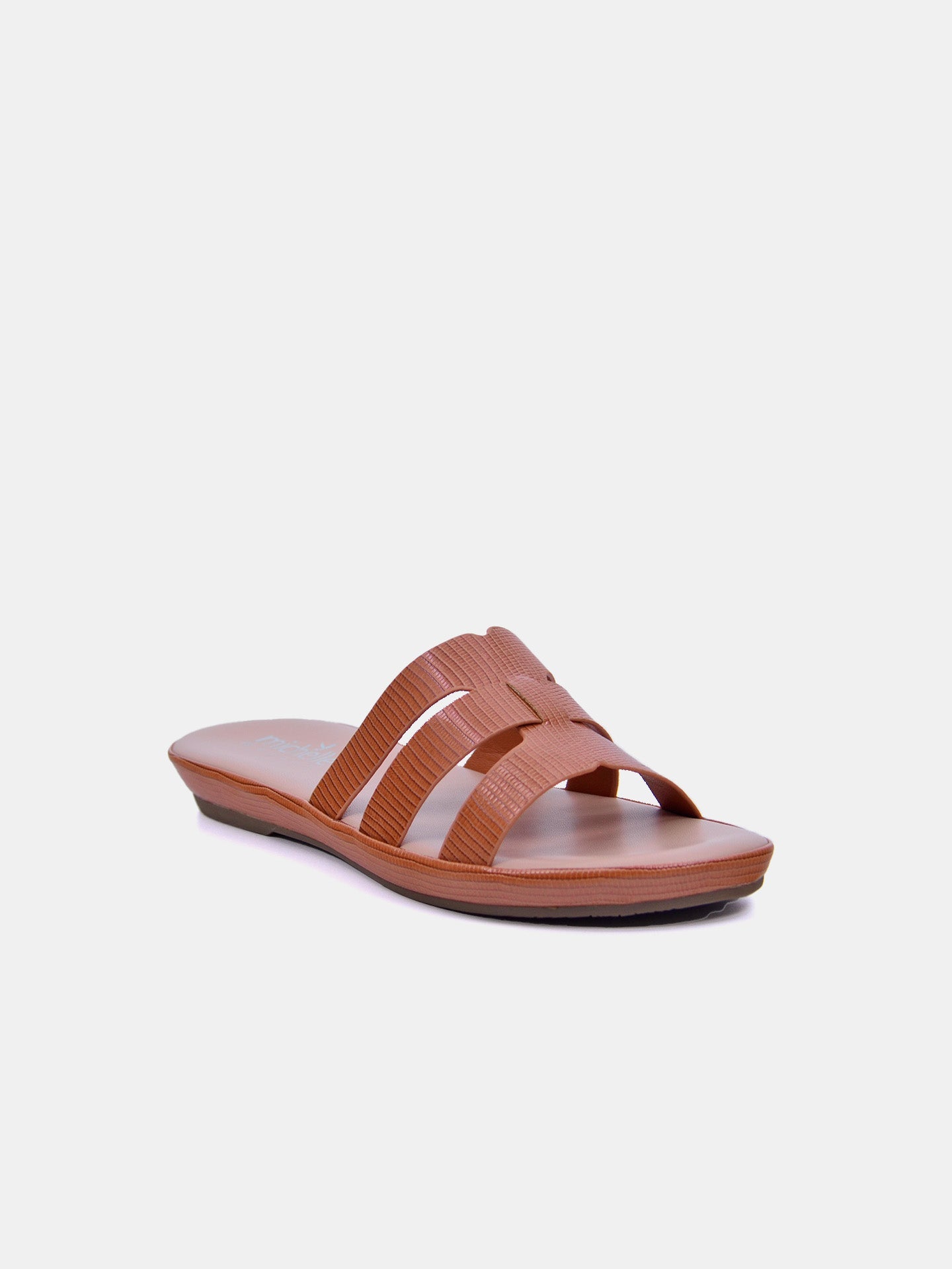 Michelle Morgan 114RC679 Women's Flat Sandals #color_Brown
