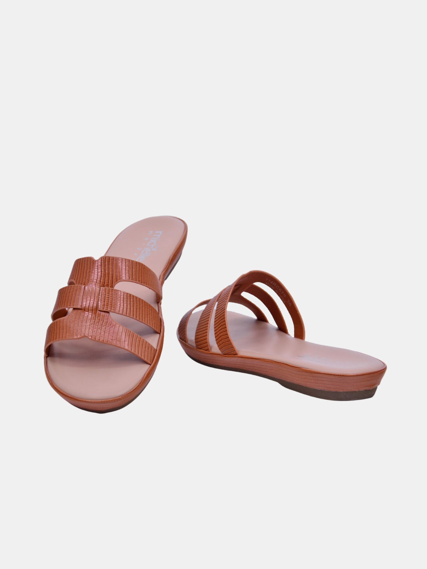 Michelle Morgan 114RC679 Women's Flat Sandals #color_Brown