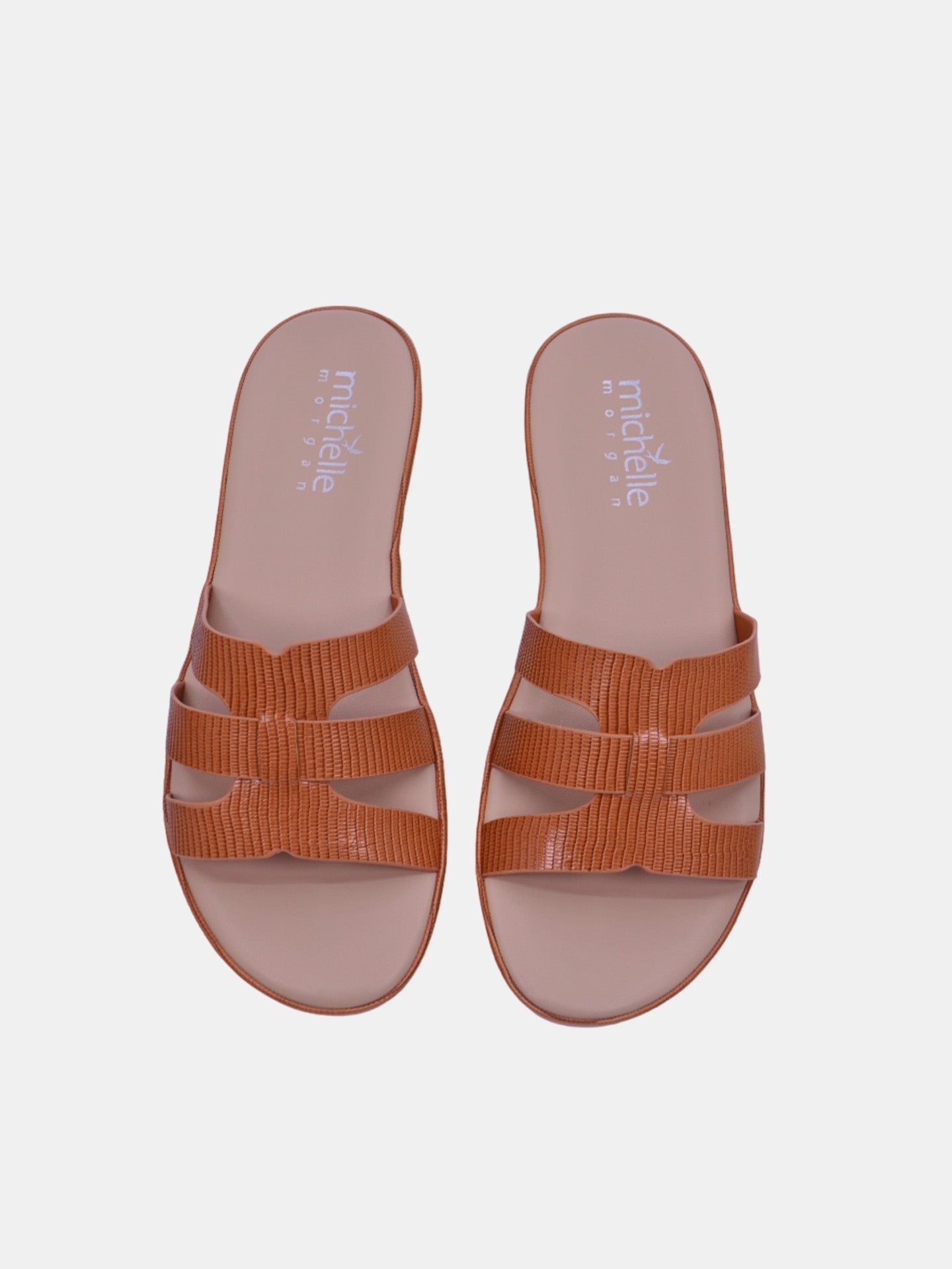 Michelle Morgan 114RC679 Women's Flat Sandals #color_Brown