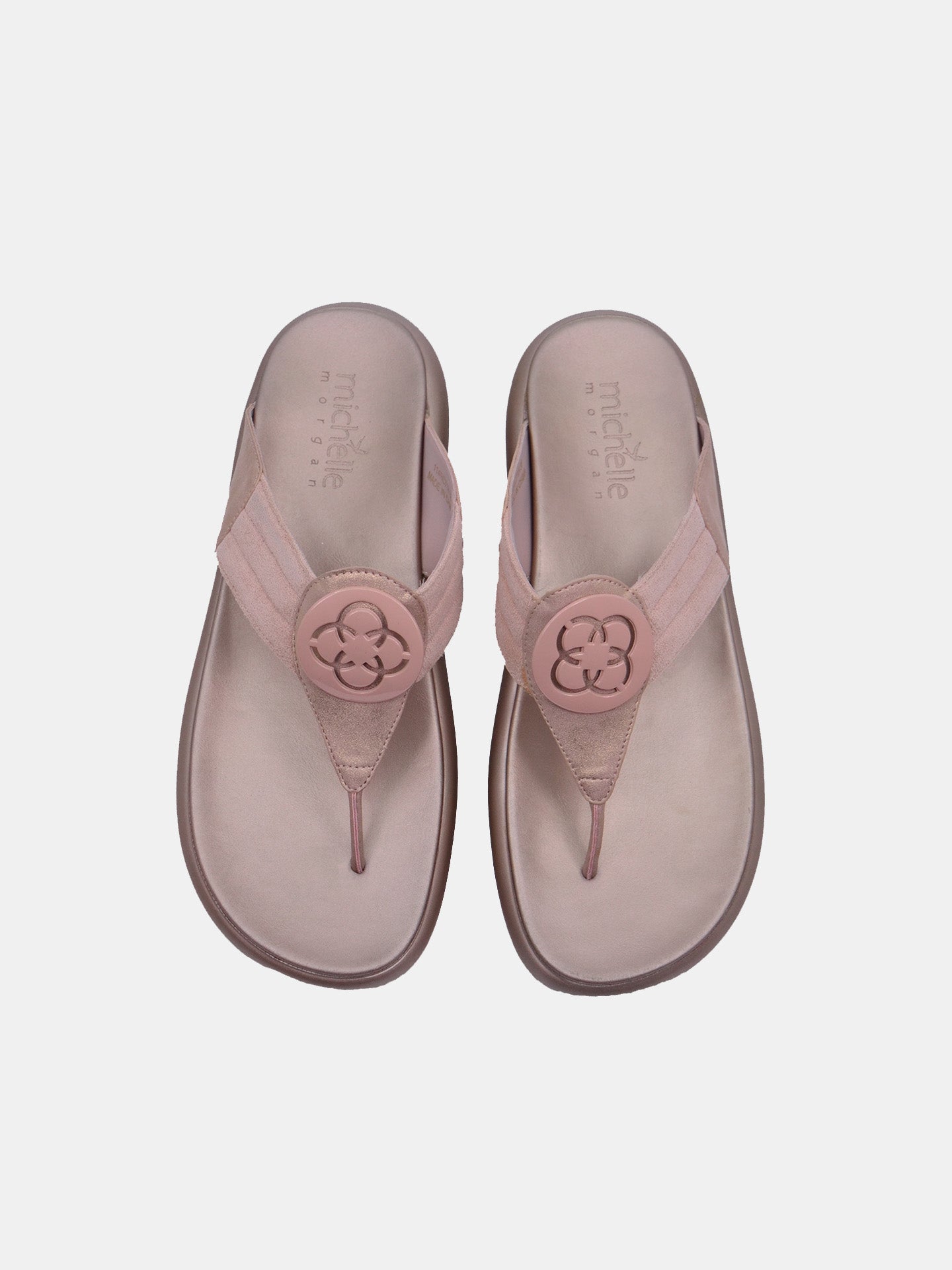 Michelle Morgan 114RC71H Women's Flat Sandals #color_Pink