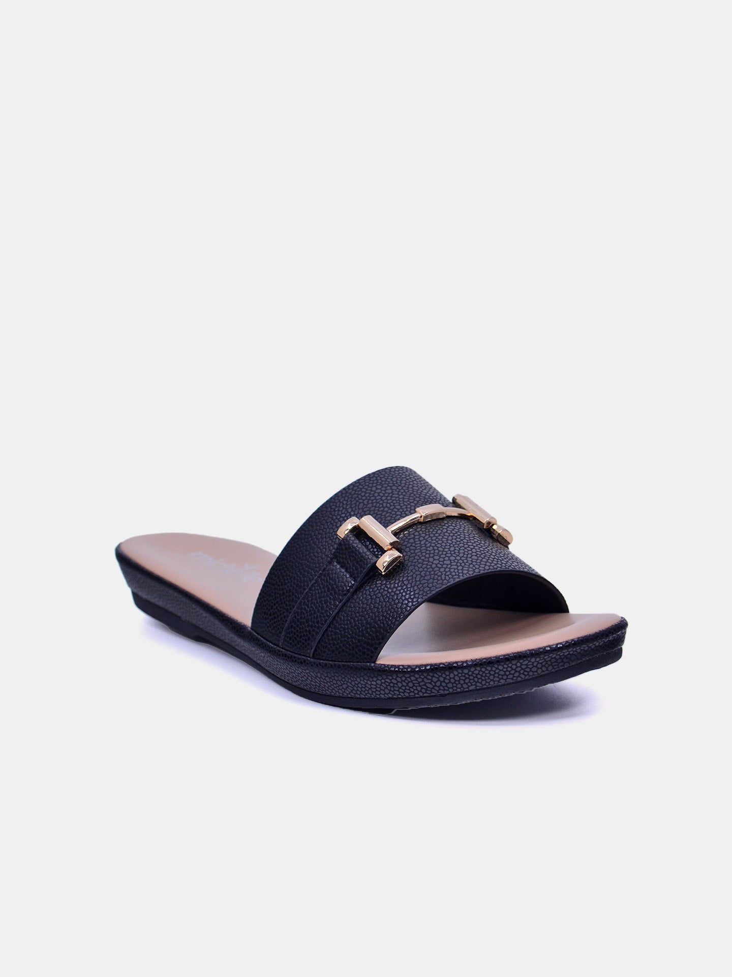 Michelle Morgan 114RC676 Women's Flat Sandals #color_Black