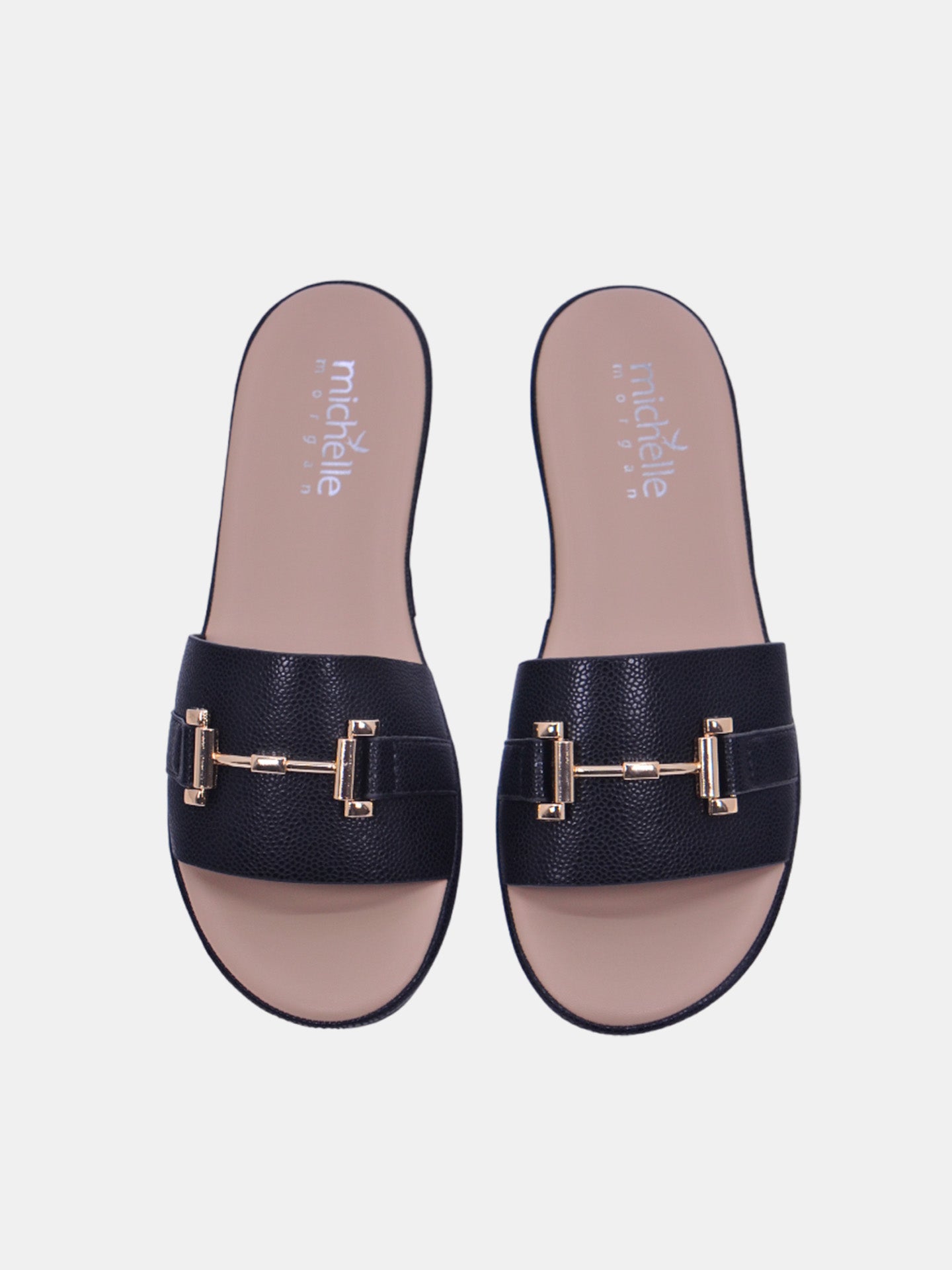 Michelle Morgan 114RC676 Women's Flat Sandals #color_Black