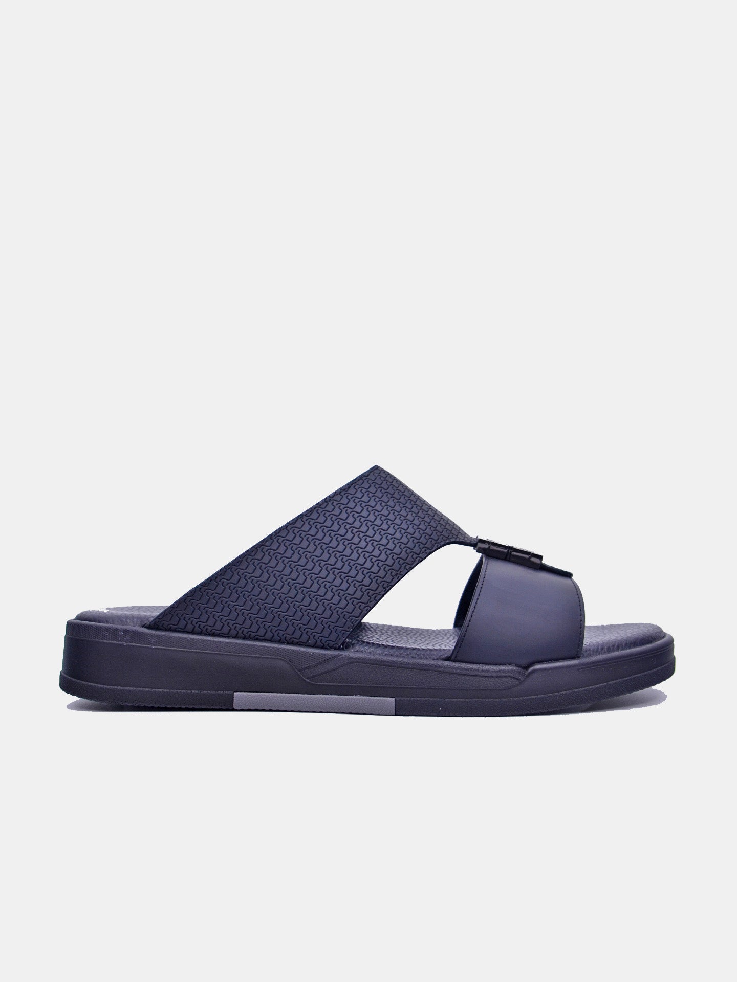 Barjeel Uno MSA-104 Boys Arabic Sandals #color_Black