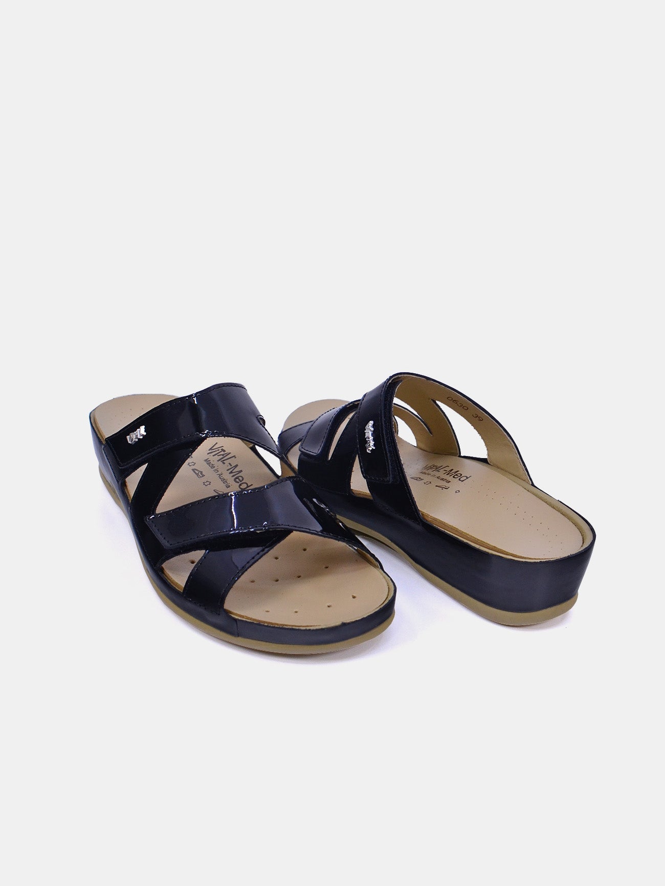 Vital 0630MAS Women's Heeled Sandals #color_Black
