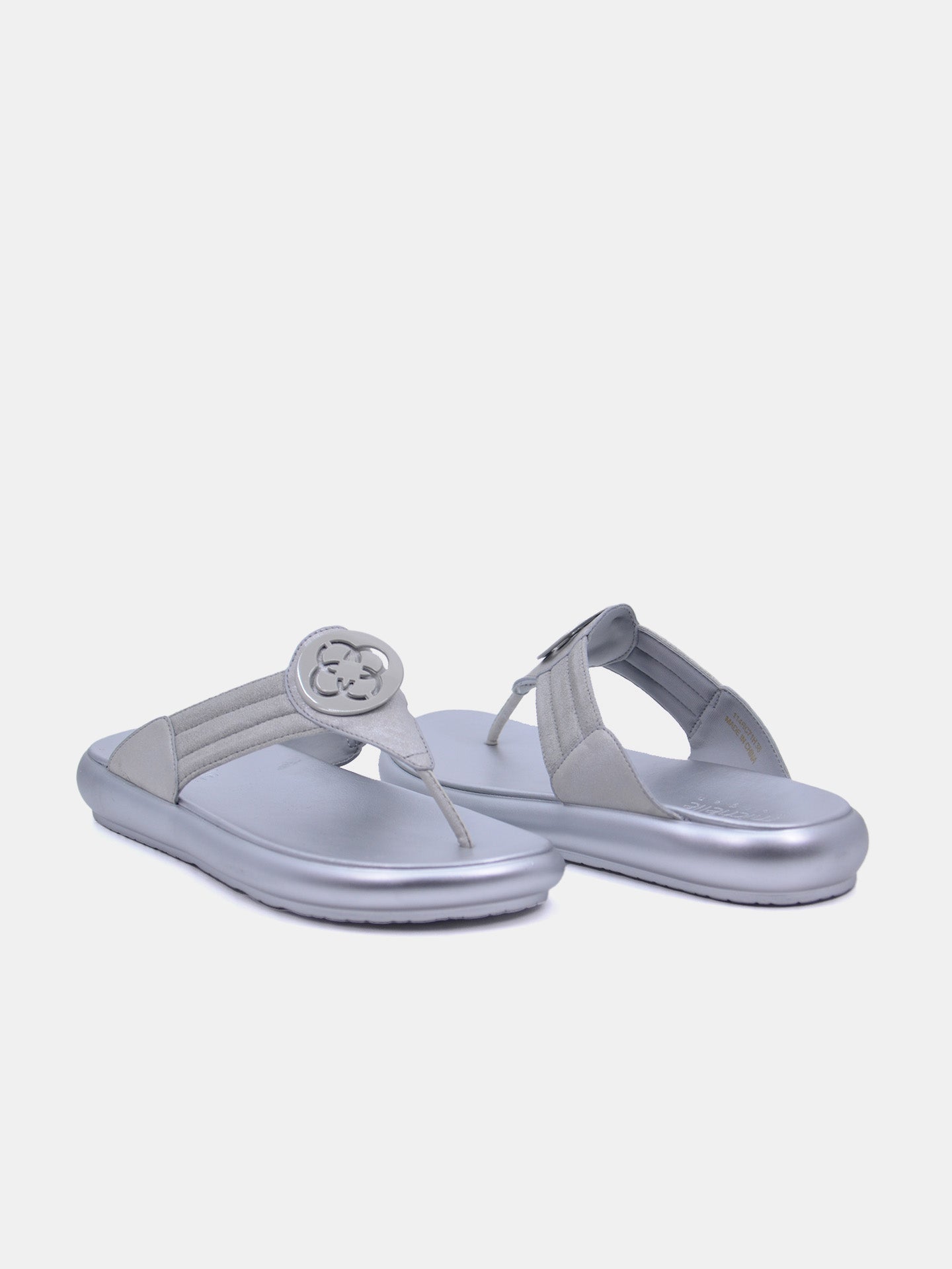 Michelle Morgan 114RC71H Women's Flat Sandals #color_Silver