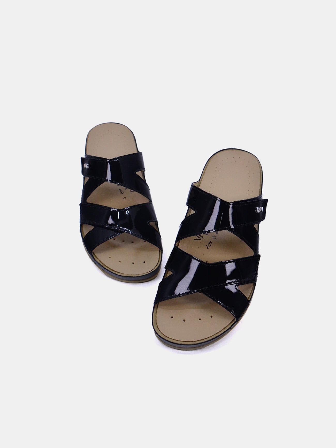 Vital 0630MAS Women's Heeled Sandals #color_Black