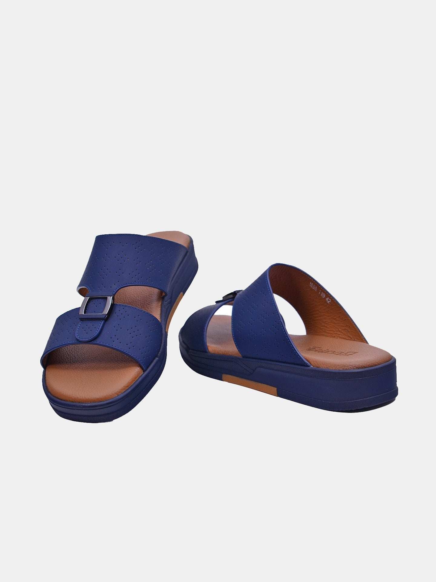 Barjeel Uno MSA-119 Men's Arabic Sandals #color_Blue