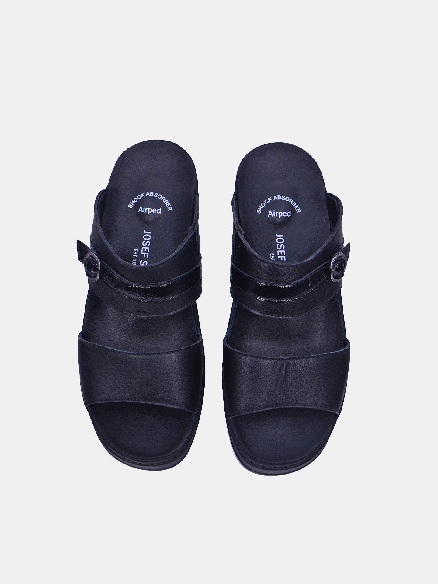 Josef Seibel Women's Flat Sandals #color_Black