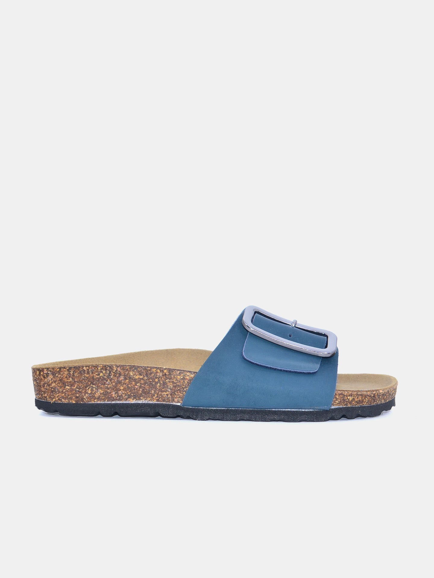 Biochic Women's Madrid Broad Strap Sandals #color_Blue