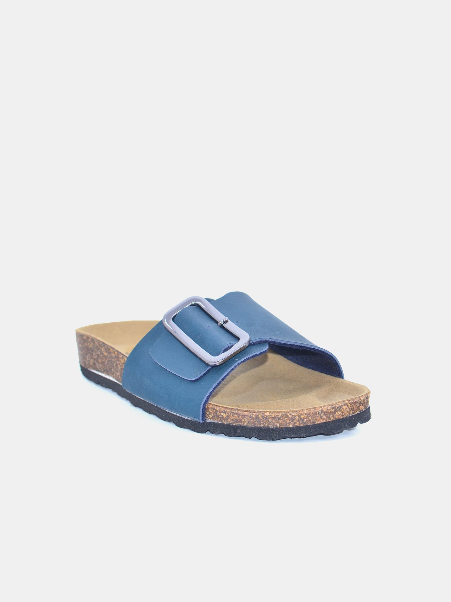Biochic Women's Madrid Broad Strap Sandals #color_Blue