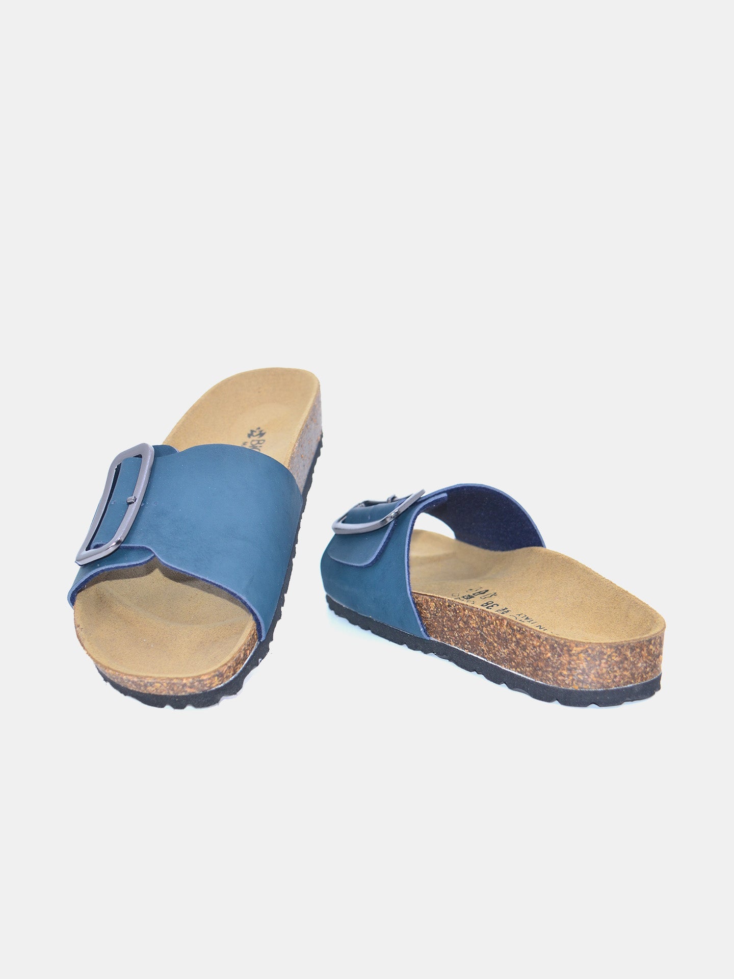 Biochic Women's Madrid Broad Strap Sandals #color_Blue