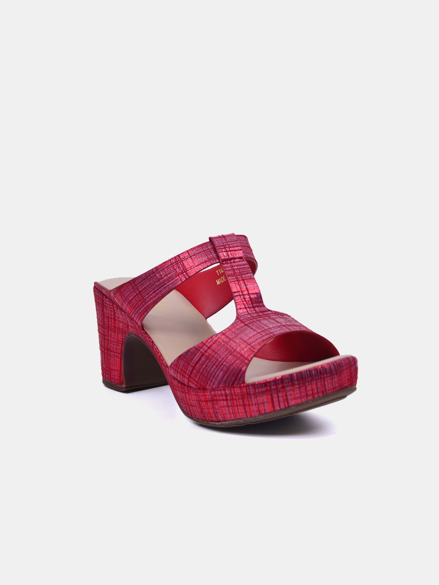 Michelle Morgan 114RC25H Women's Heels Sandals #color_Red