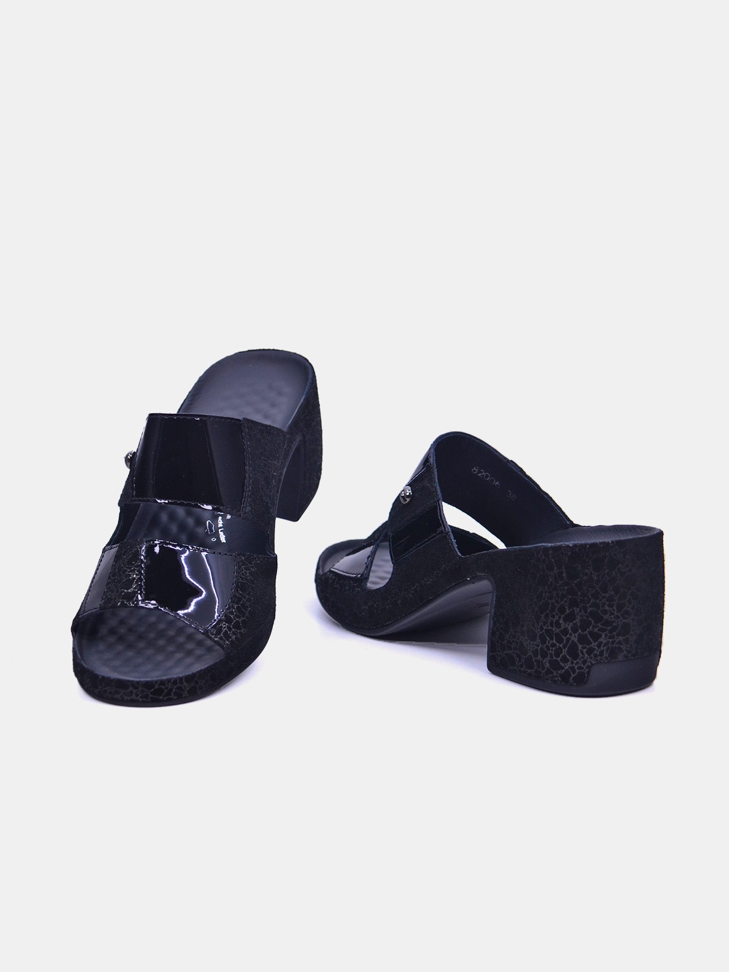 Vital 82006AS Women's Heeled Sandals #color_Black
