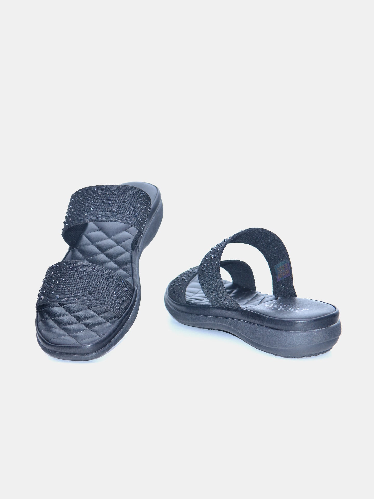 Michelle Morgan 214ZD138 Women's Flat Sandals #color_Black