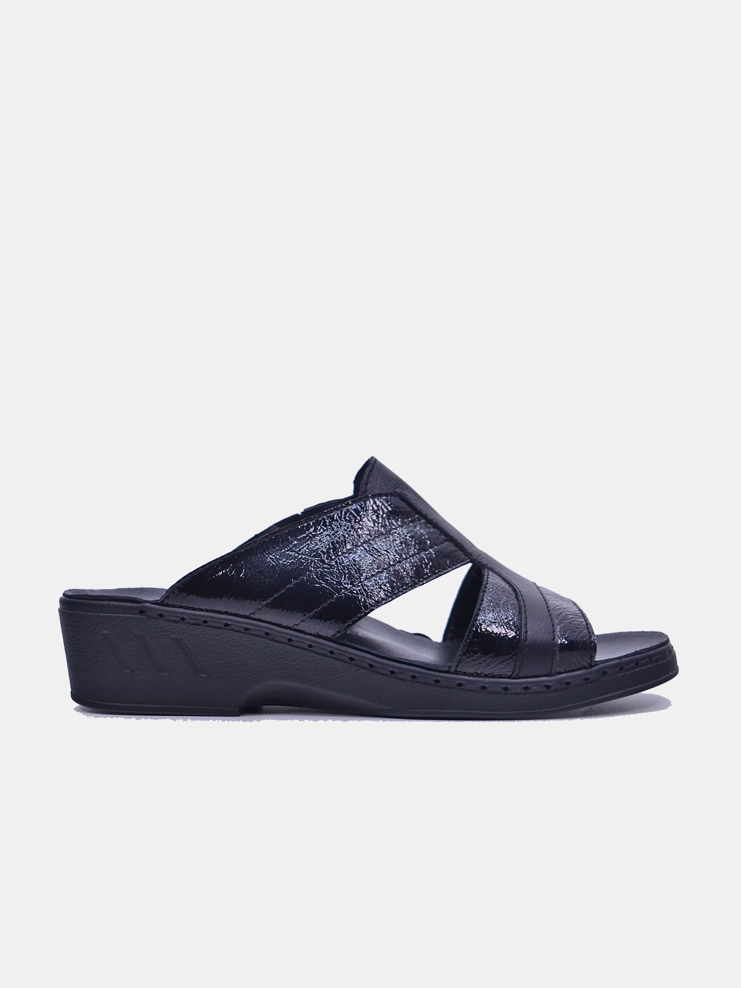 Josef Seibel 08821 Women's Flat Sandals #color_Black