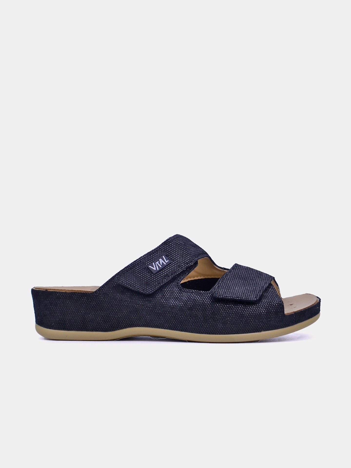 Vital 0625MAS Women's Slider Sandals #color_Black